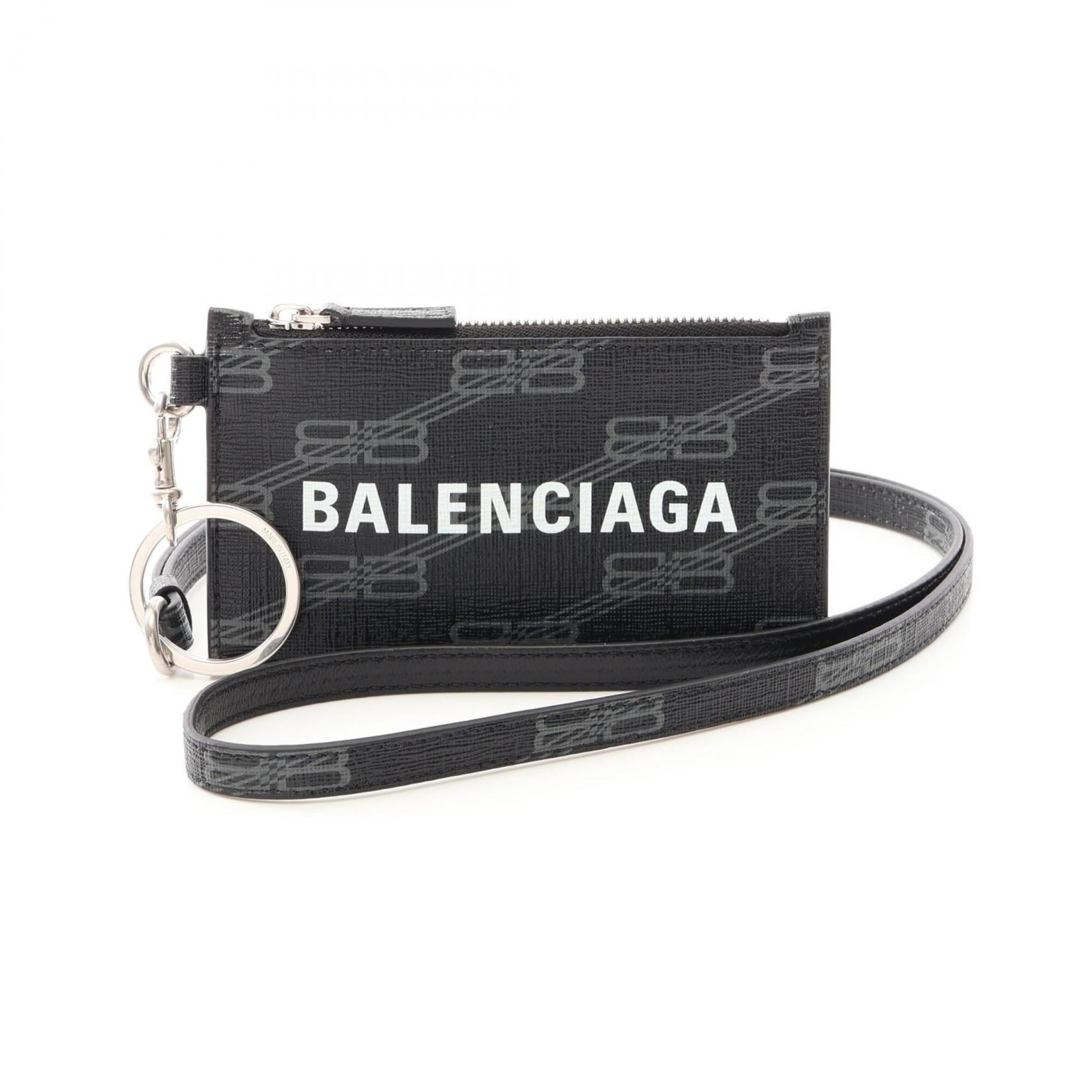Balenciaga Black Polyethylene Coin Purse/Coin Case (Pre-Owned)