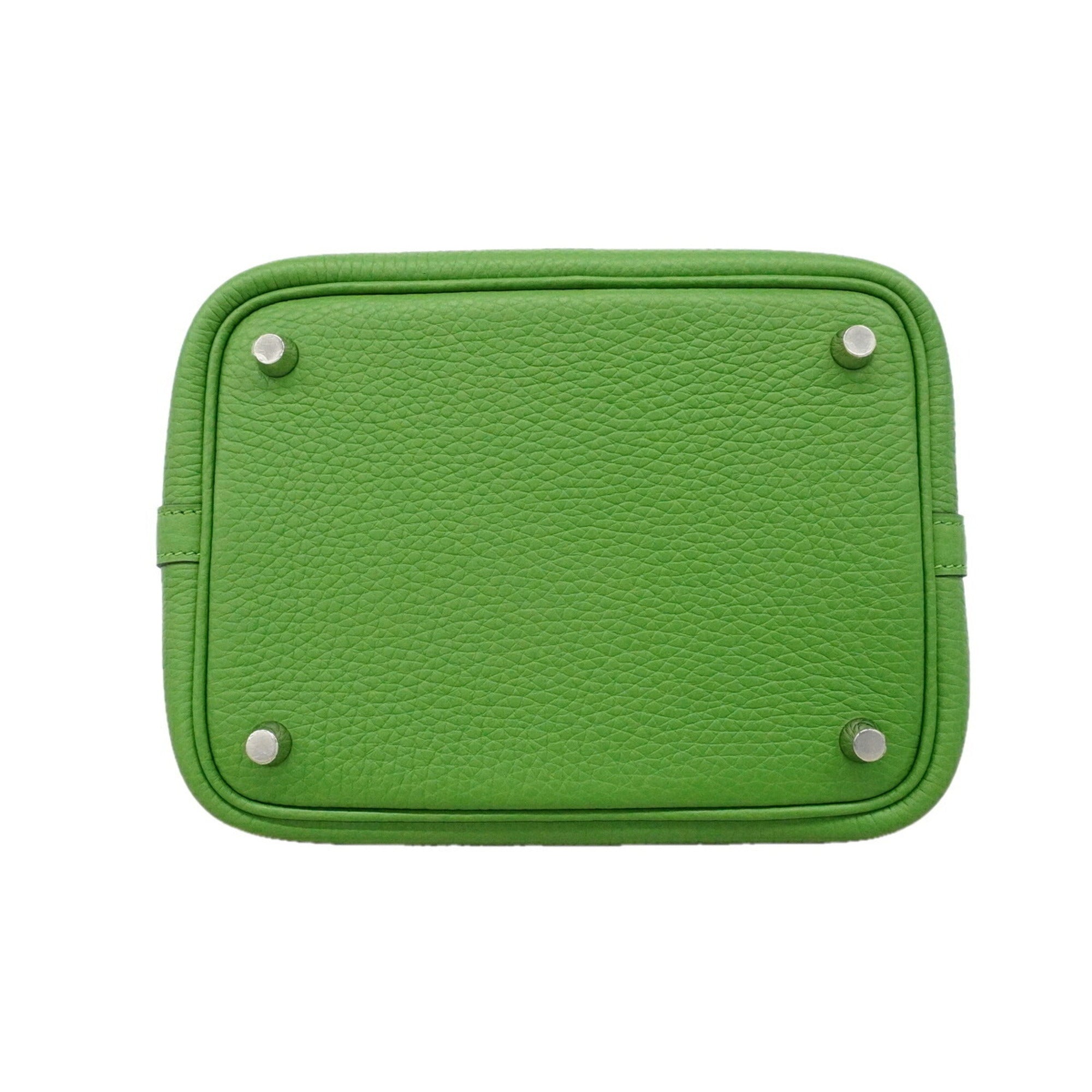 Hermes Taurillon Clemence Leather Handbag (Pre-Owned)