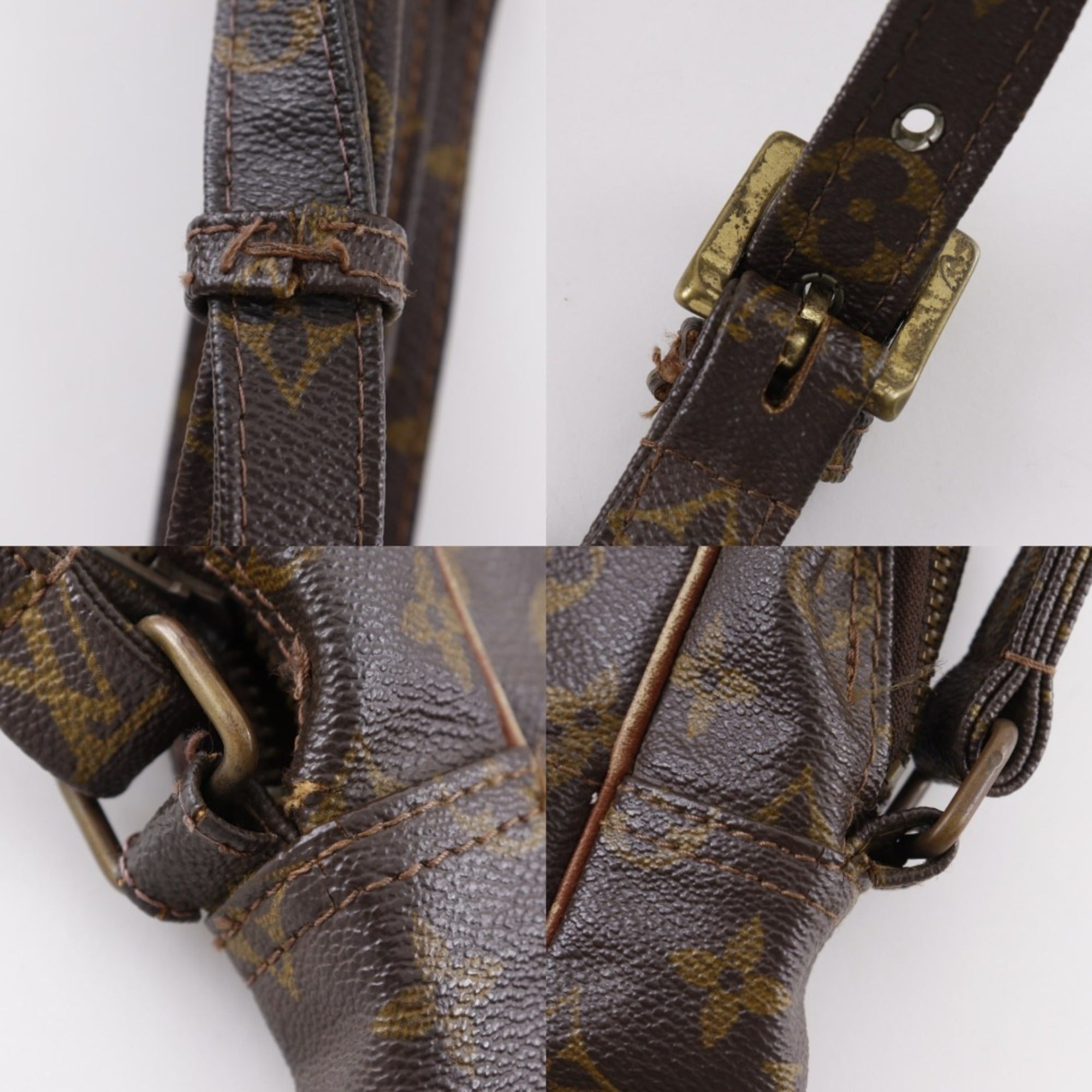 Louis Vuitton Brown Monogram Canvas Shoulder Bag (Pre-Owned)