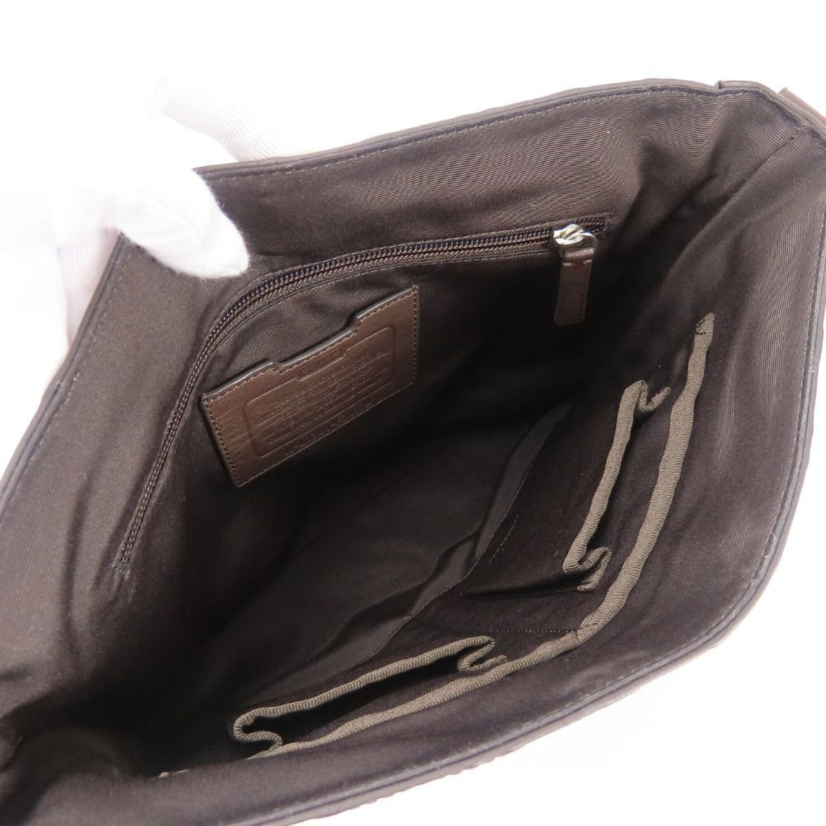Coach Dark Brown Leather Shoulder Bag (Pre-Owned)
