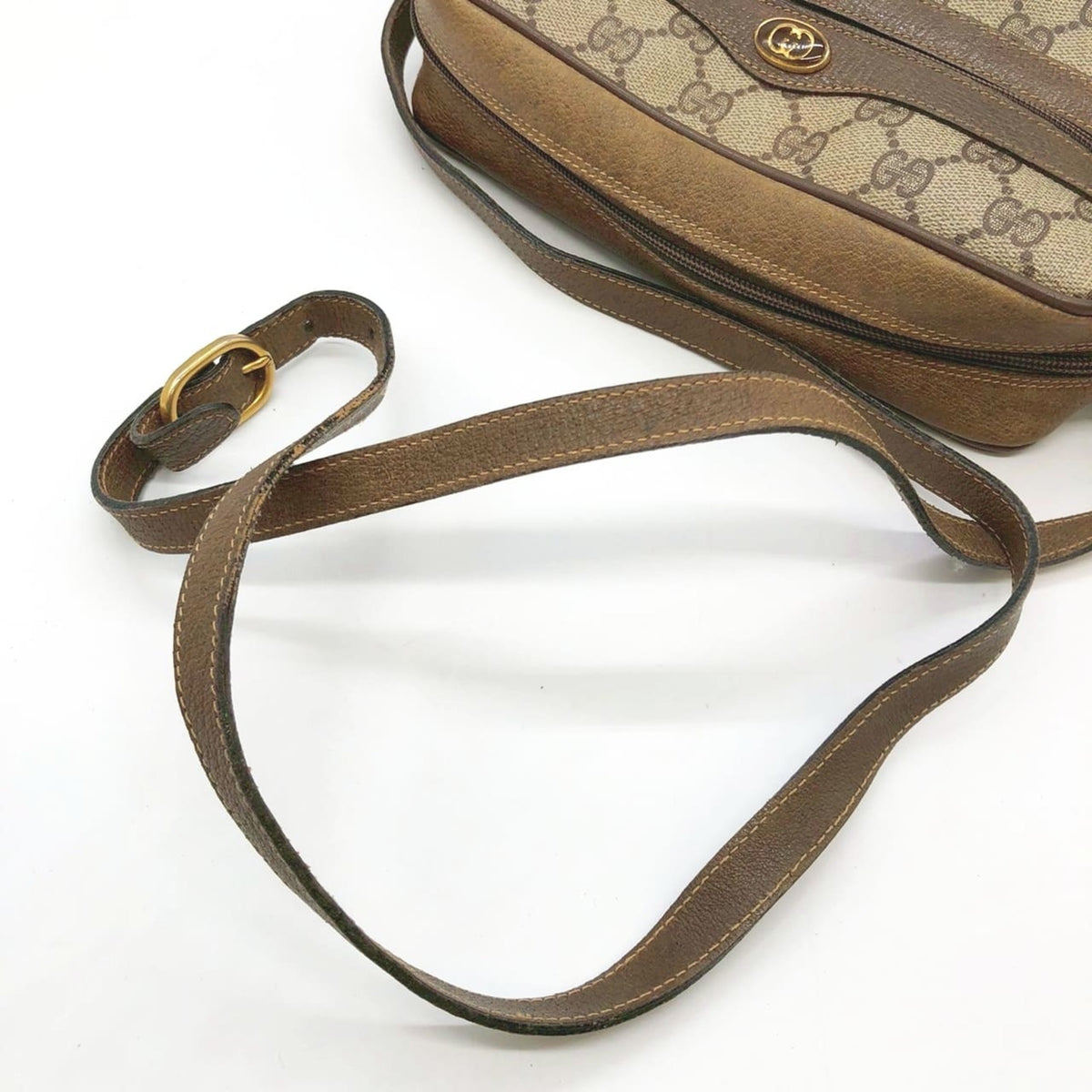 Gucci Brown Gg Supreme Shoulder Bag (Pre-Owned)