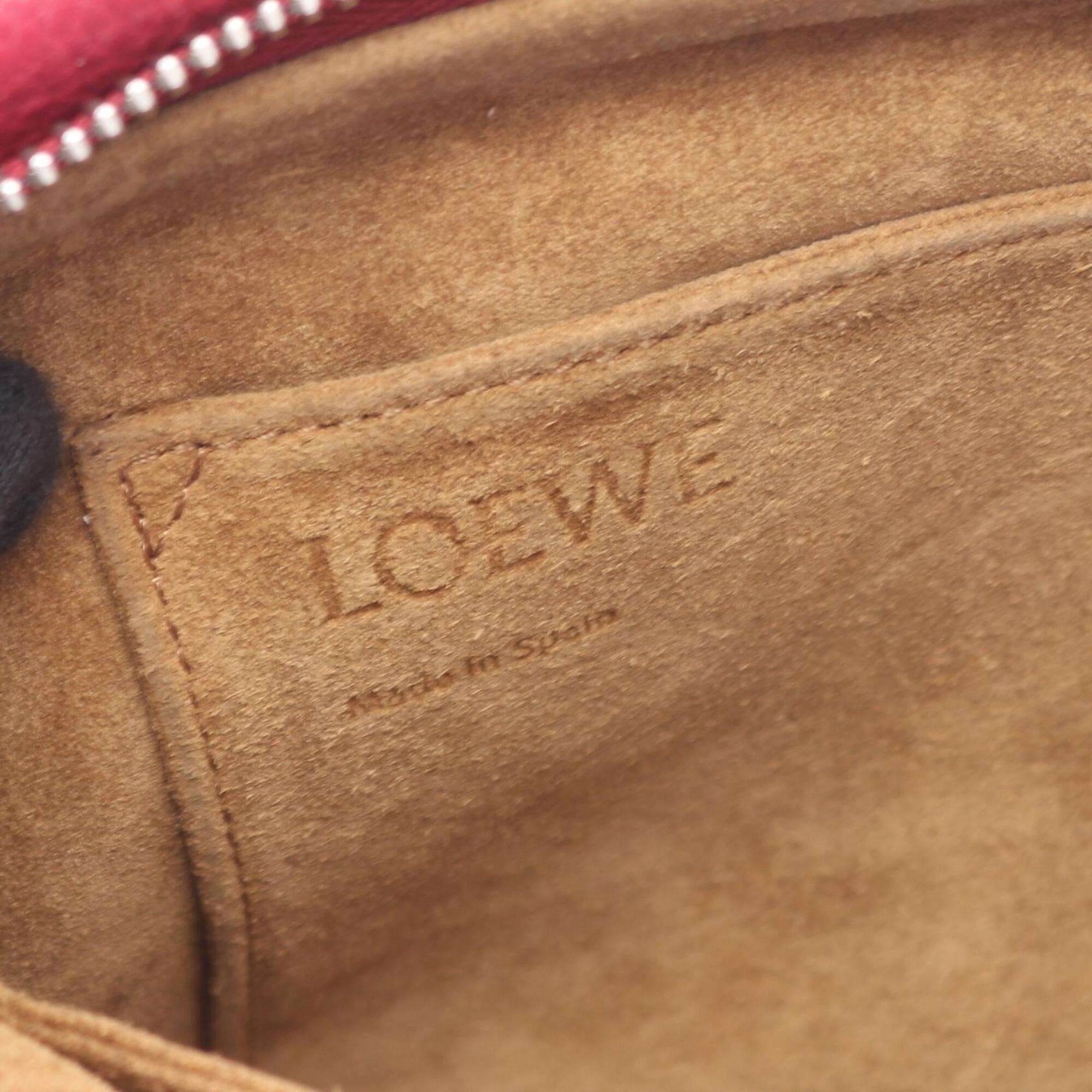 Loewe Bordeaux Leather Handbag (Pre-Owned)