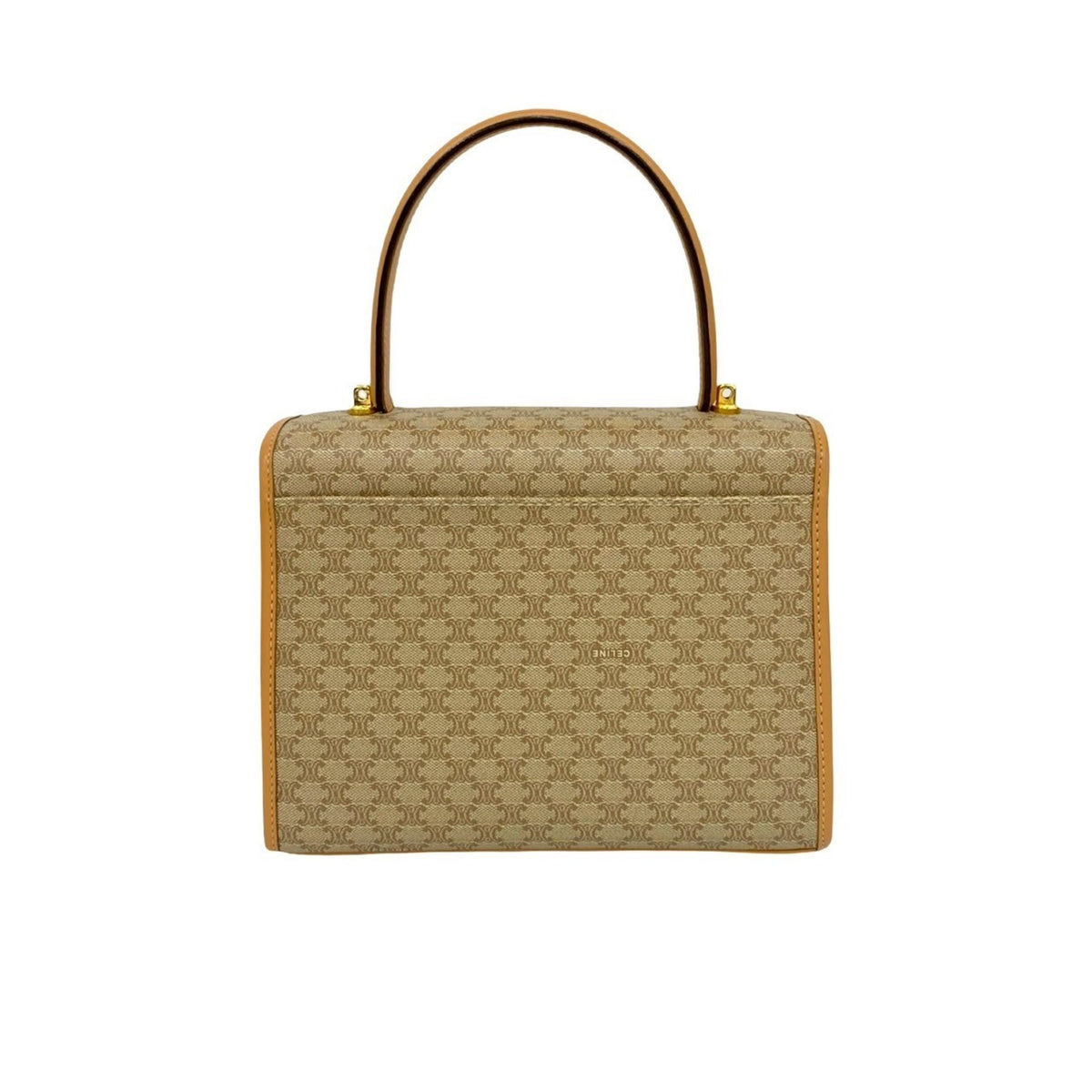 Celine Beige Leather Pvc Handbag Shoulder Bag (Pre-Owned)