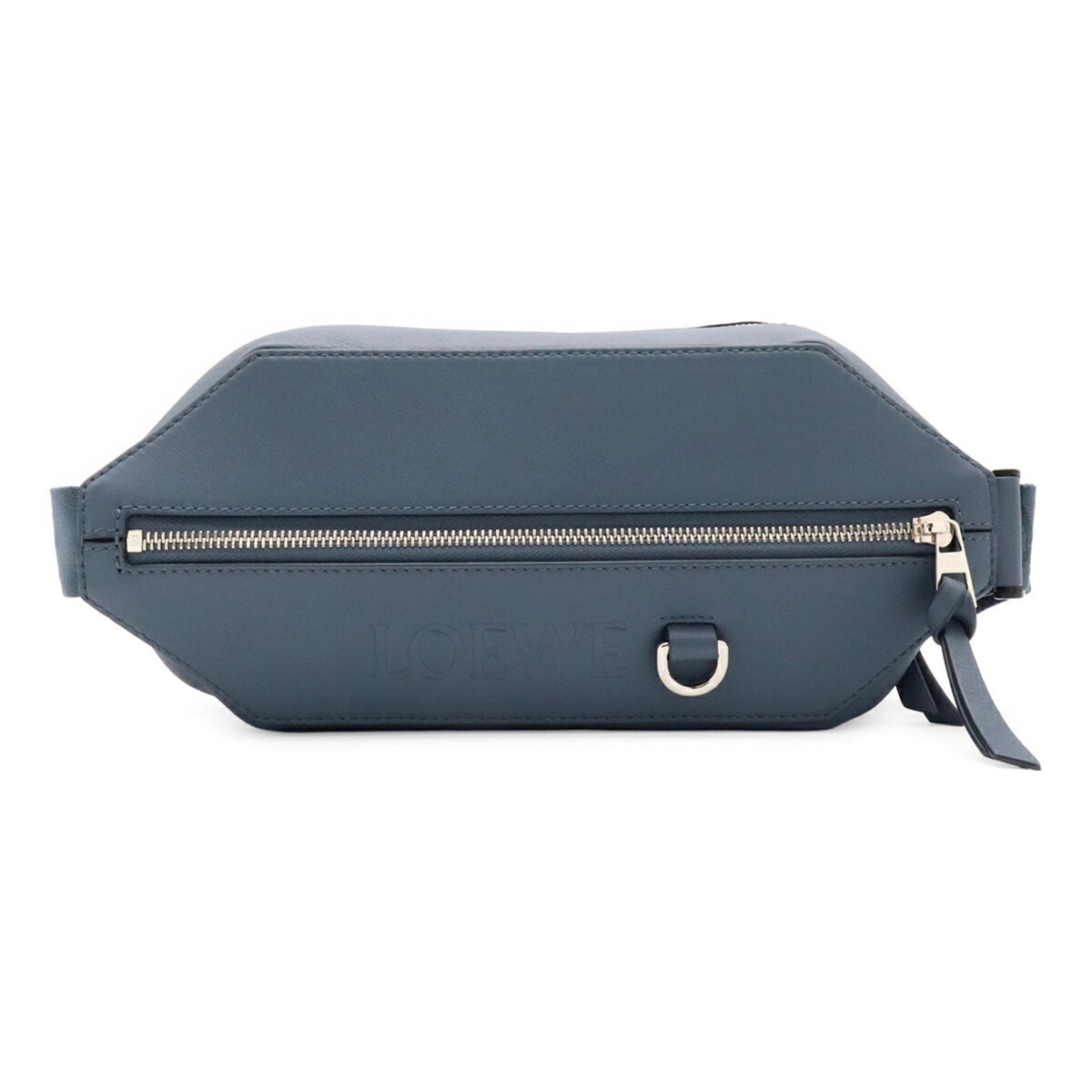 Loewe Blue Leather Shoulder Bag Sling Bag (Pre-Owned)