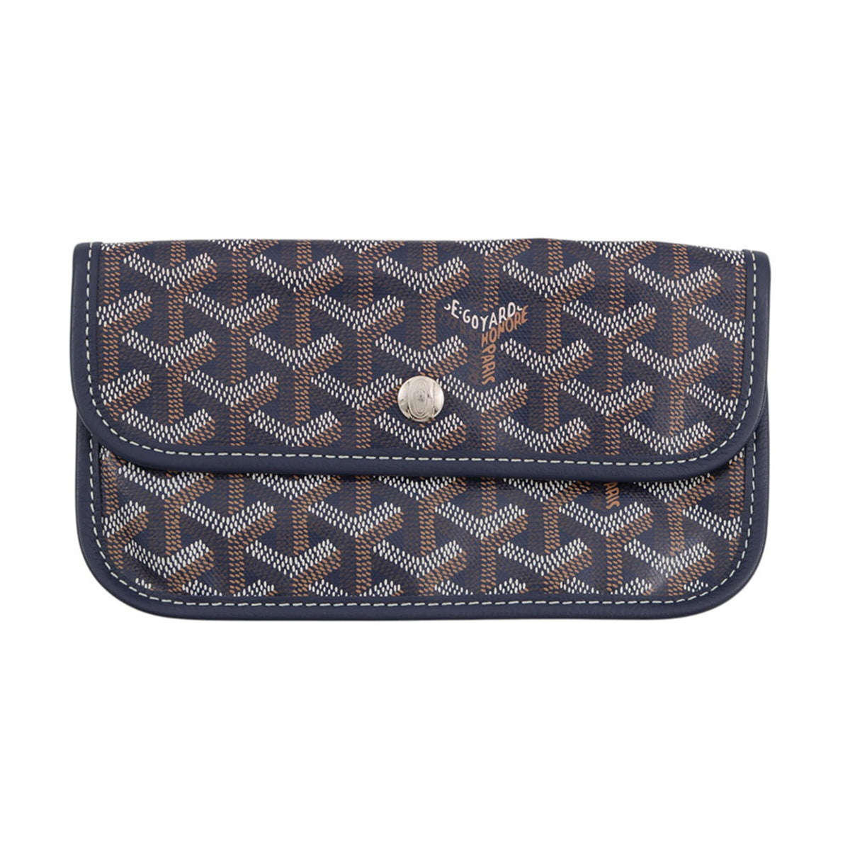 Goyard Blue Navy Pvc Leather Handbag Tote Bag (Pre-Owned)