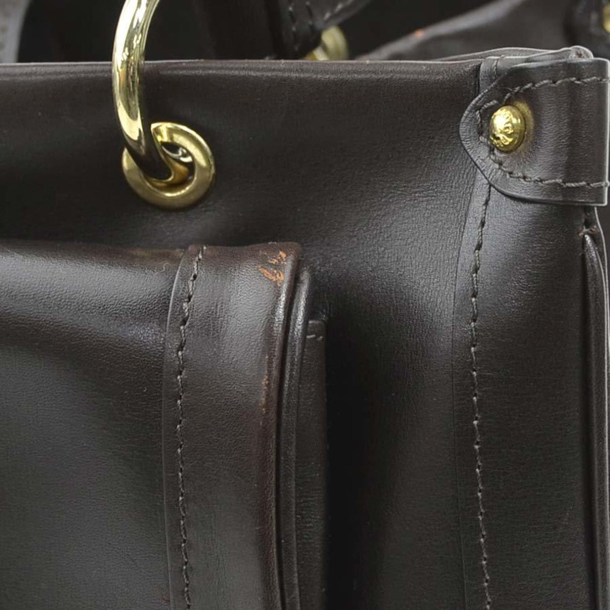 Bally Brown Leather Handbag (Pre-Owned)