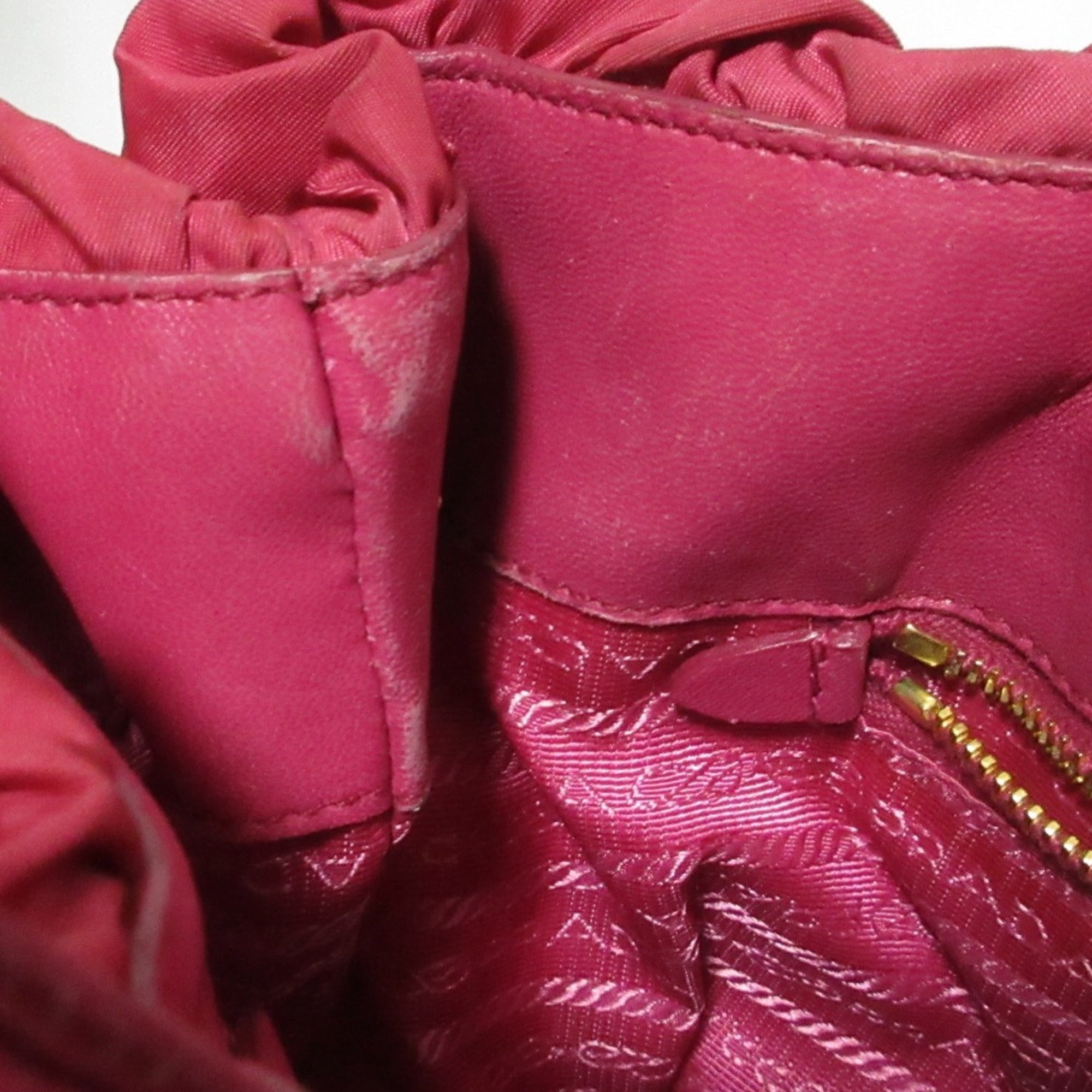 Prada Pink Nylon Handbag (Pre-Owned)