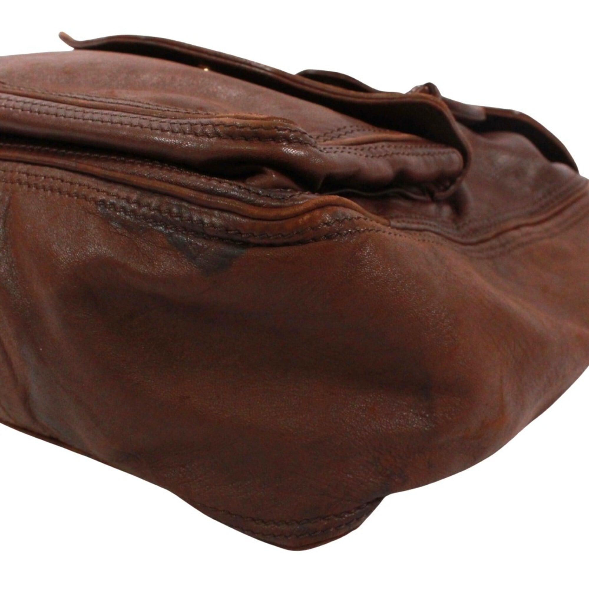 Bottega Veneta Brown Leather Backpack (Pre-Owned)