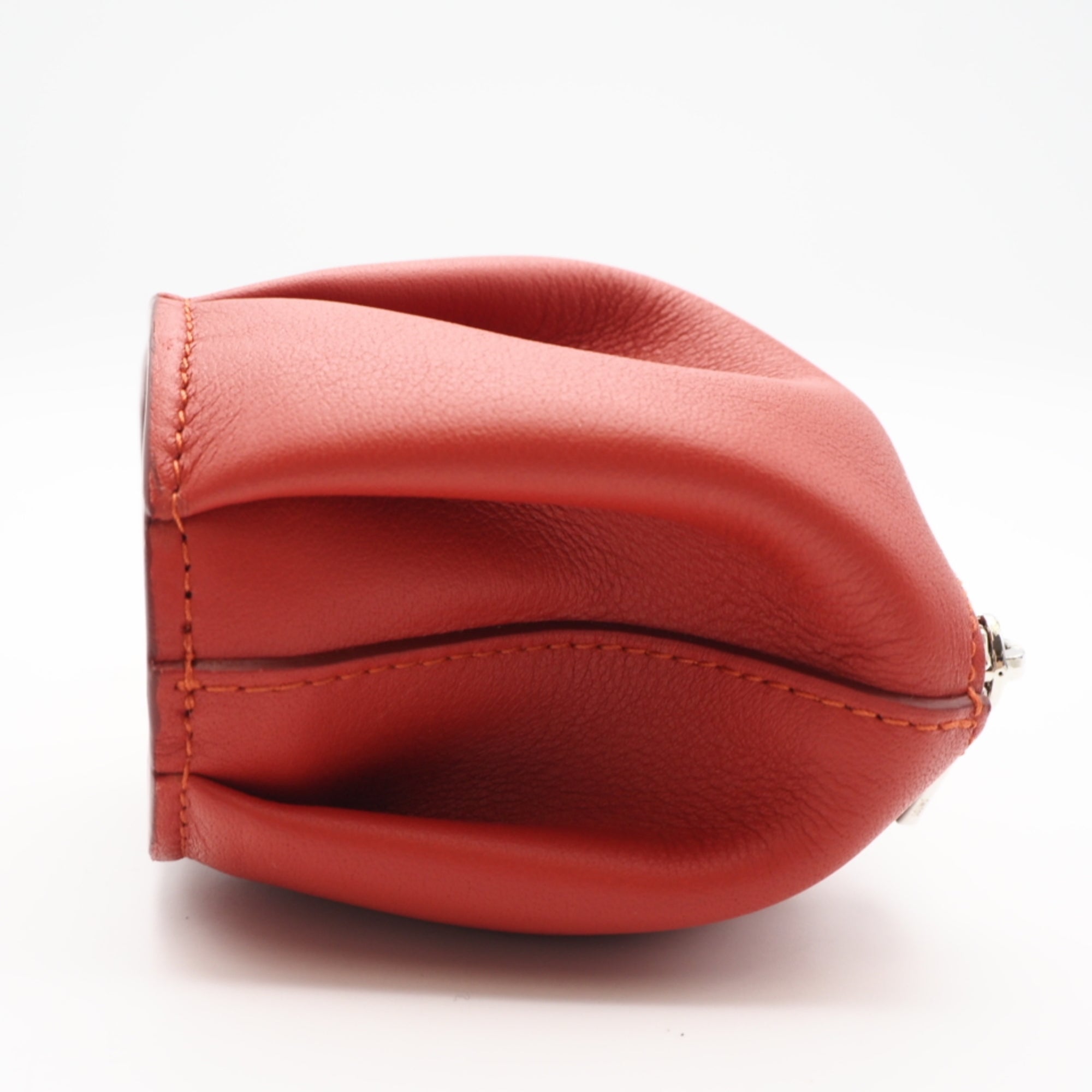 Loewe Red Color Leather Pouch (Pre-Owned)