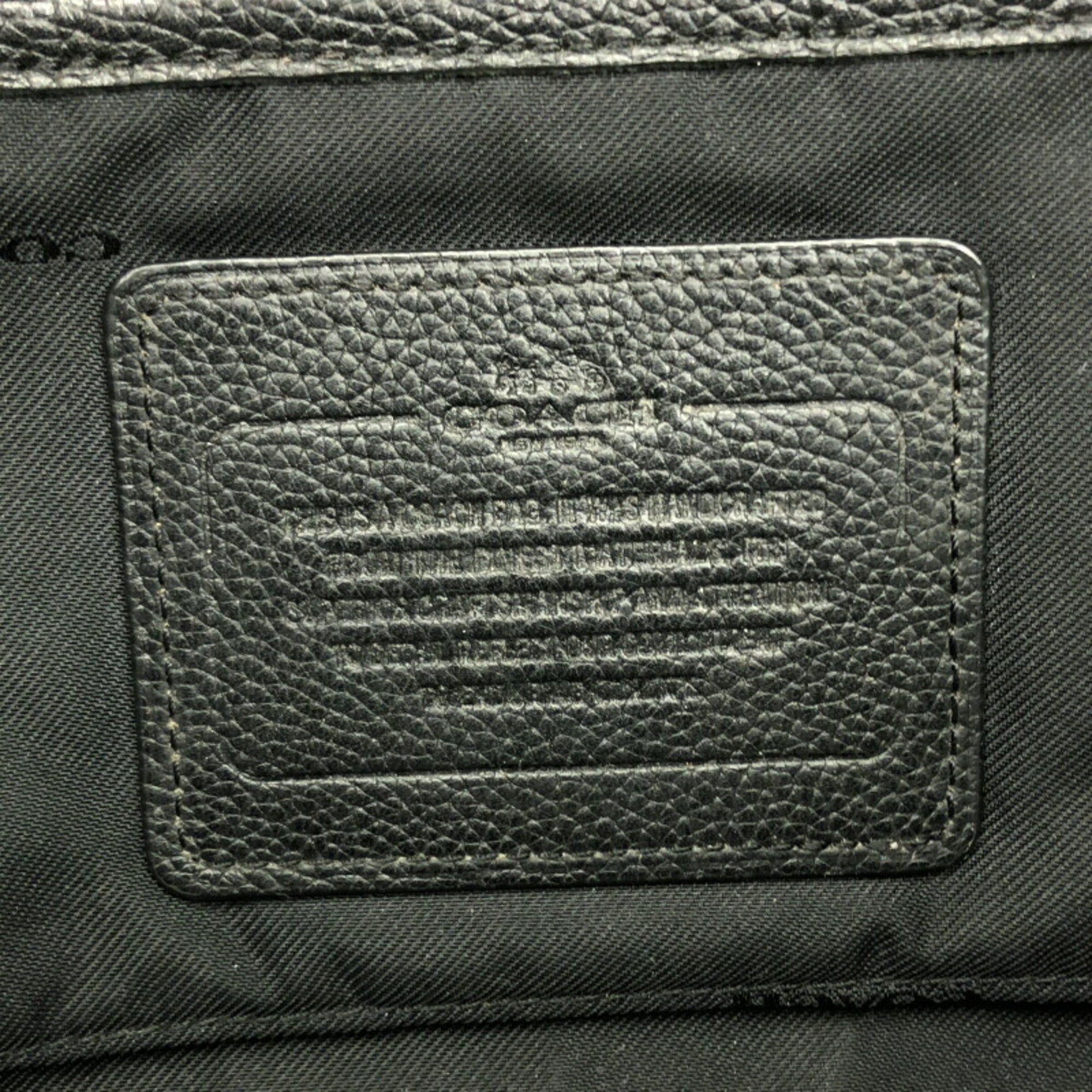 Coach Black Leather Fanny Pack (Pre-Owned)