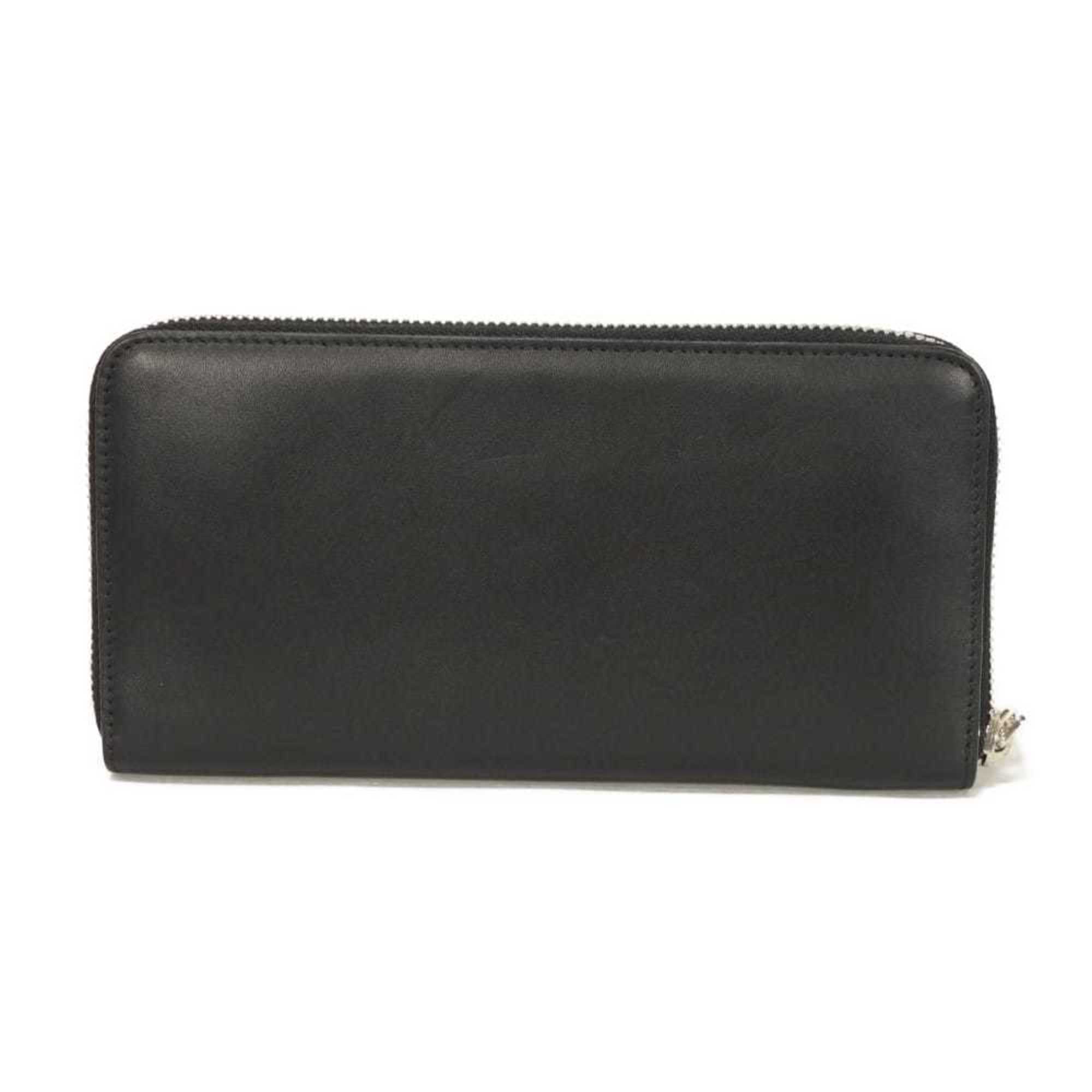 Loewe Black Leather Long Wallet (Bi-Fold) (Pre-Owned)