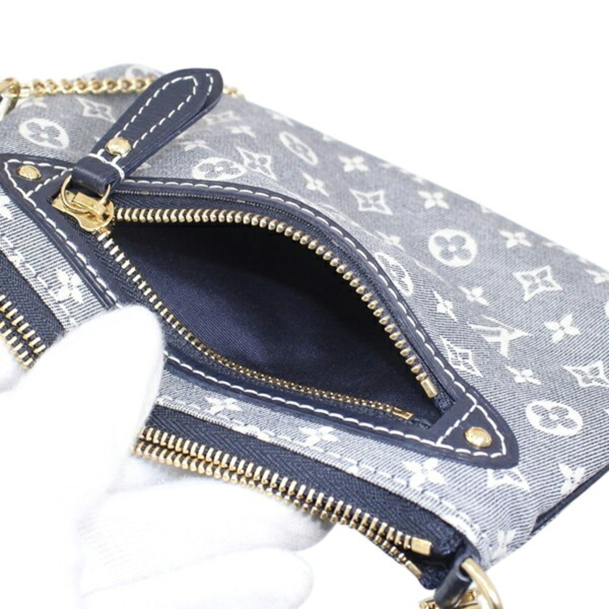 Louis Vuitton Ancre Monogram Navy Canvas Monogram Idylle Handbag Pochette Pouch (Pre-Owned)
