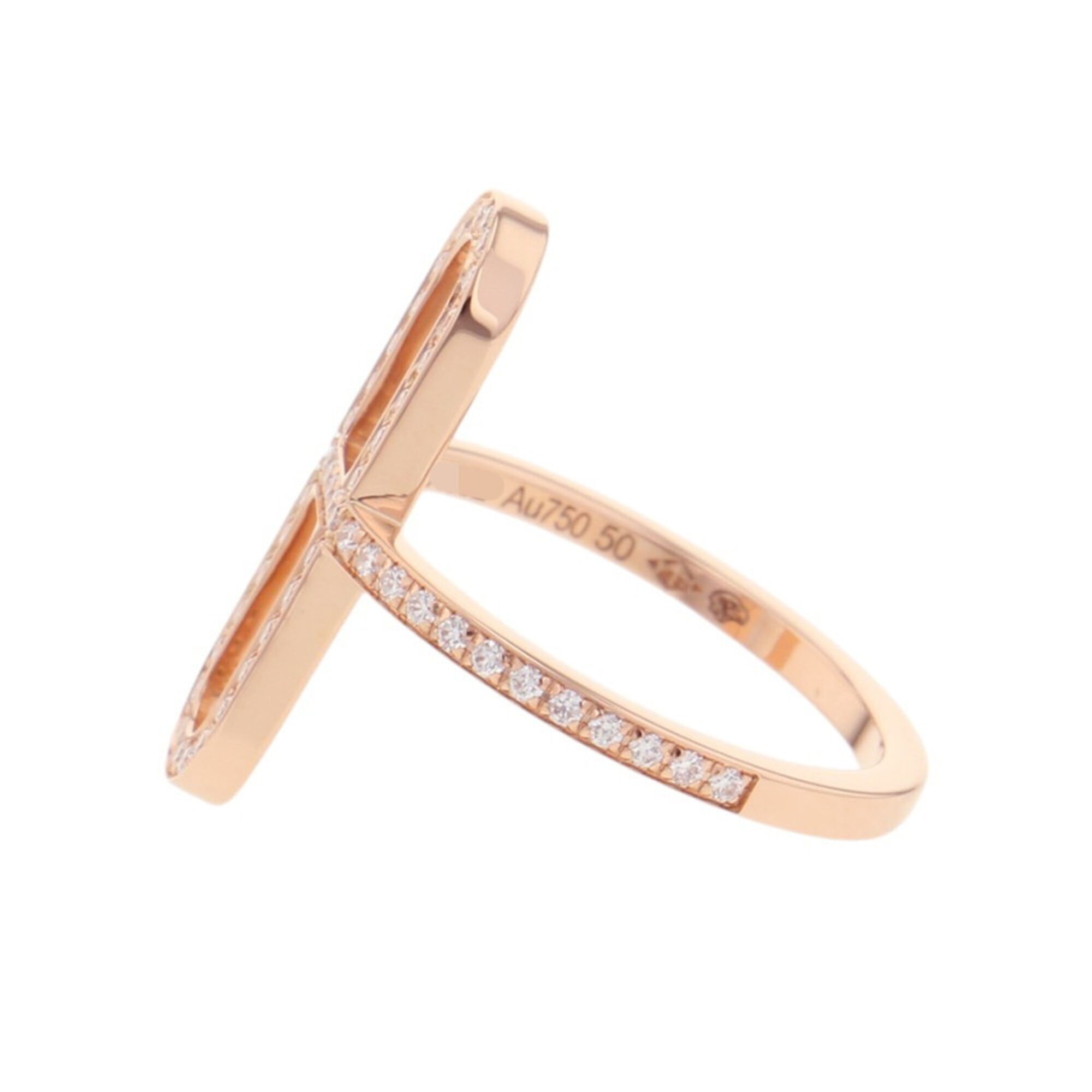 Hermes Chaine D'ancre Pink Gold (18K) Band Ring (Pre-Owned)
