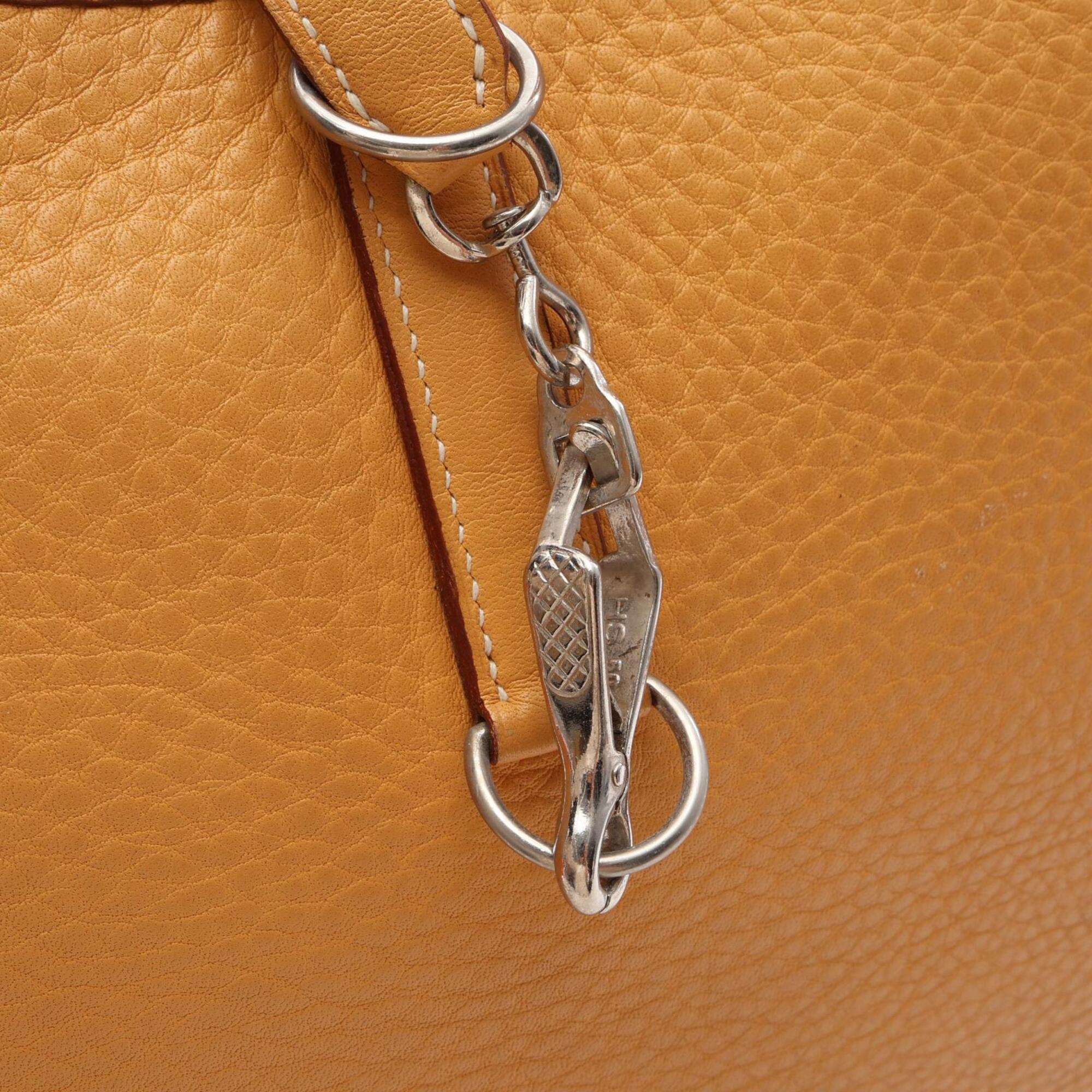 Hermes Brown Saffron Taurillon Clemence Leather Shoulder Bag (Pre-Owned)