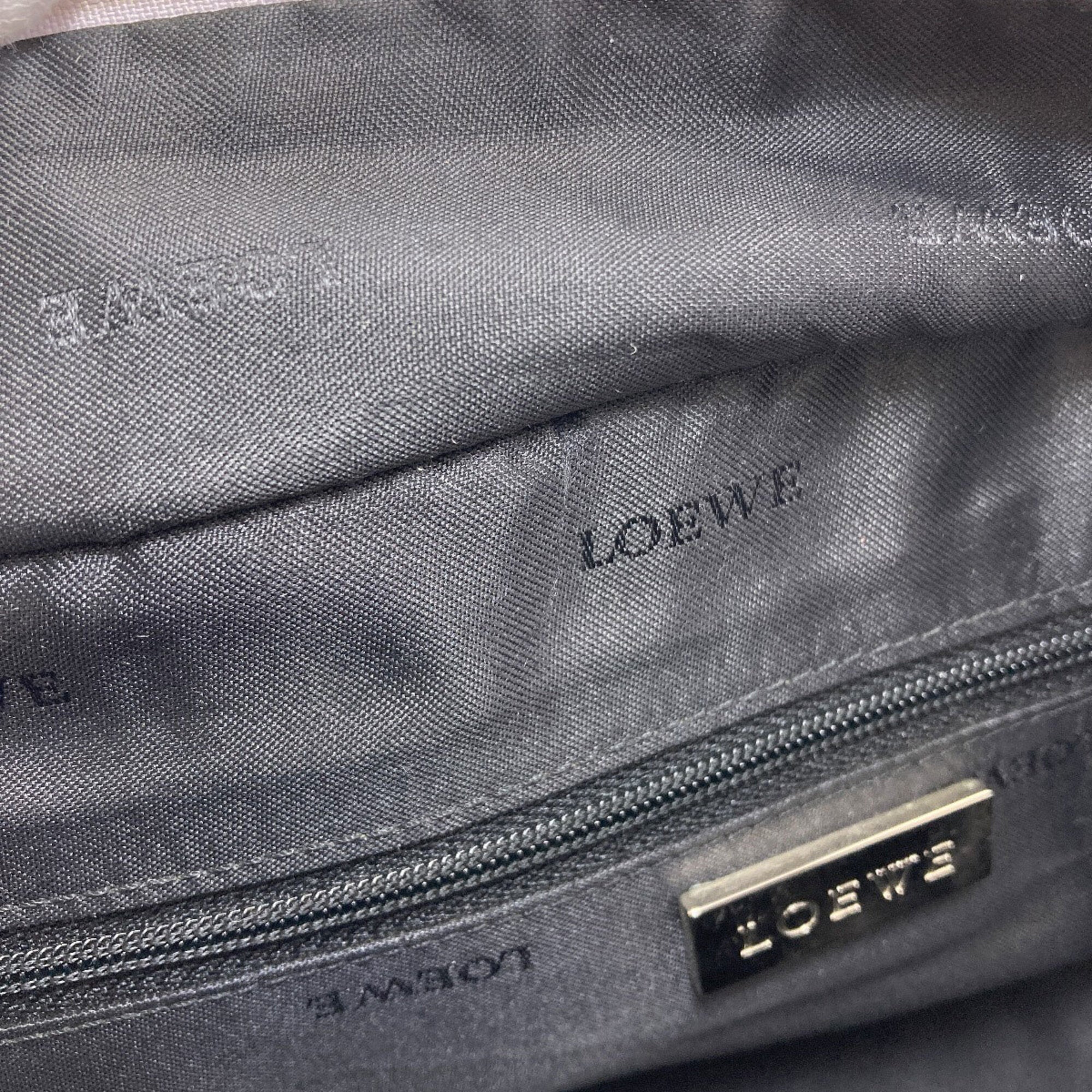 Loewe Purple Leather Handbag (Pre-Owned)