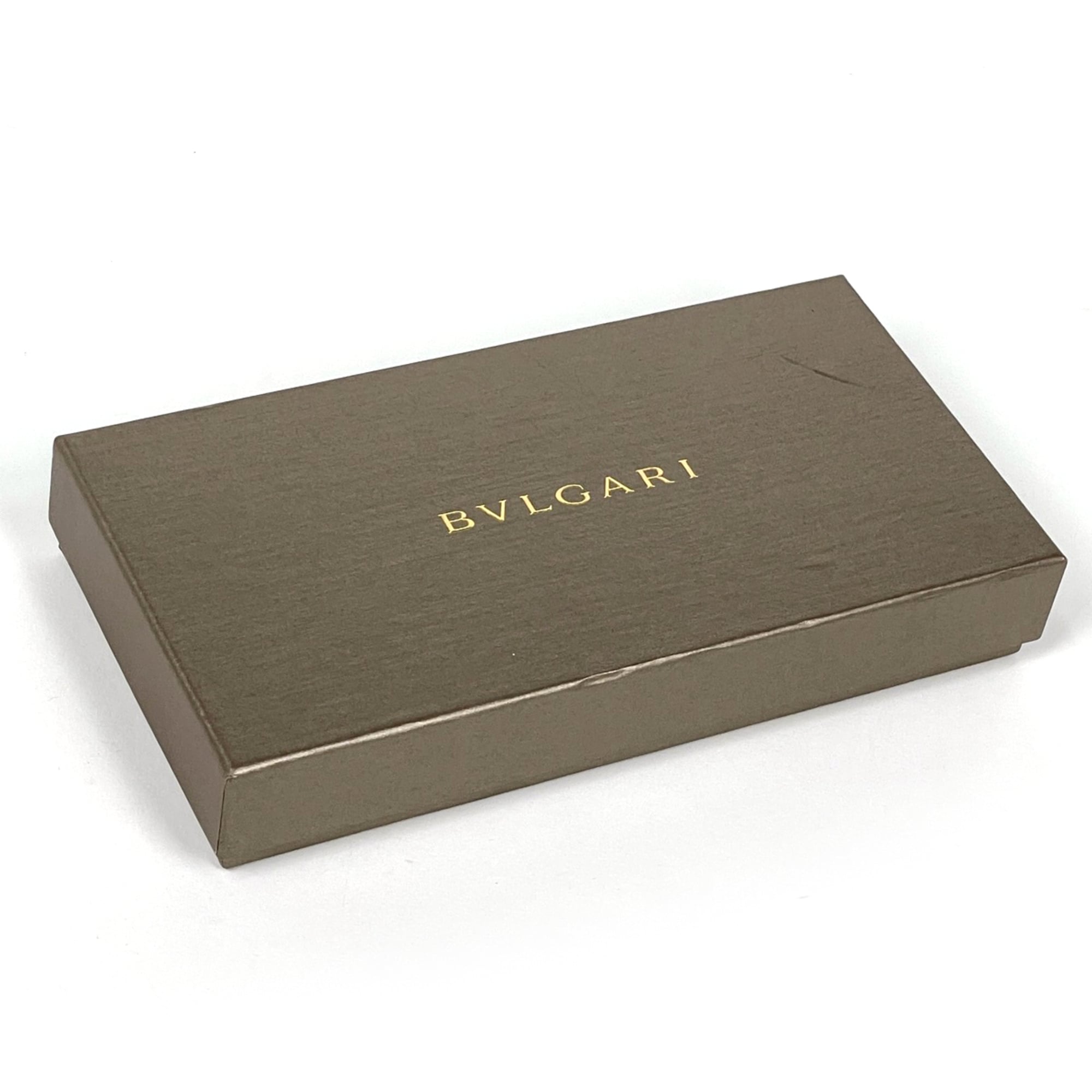 Bvlgari Black Leather Long Wallet (Bi-Fold) (Pre-Owned)