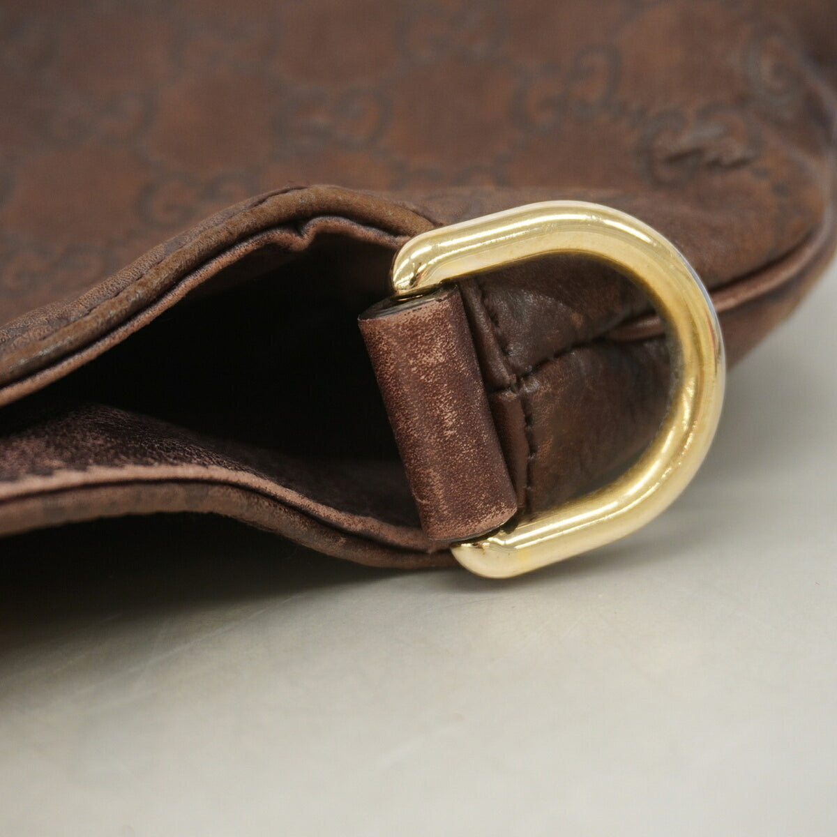 Gucci Brown Leather Handbag (Pre-Owned)