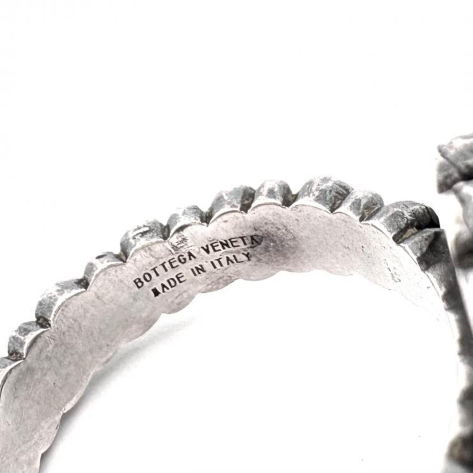 Bottega Veneta Silver Silver 925 Band Ring (Pre-Owned)