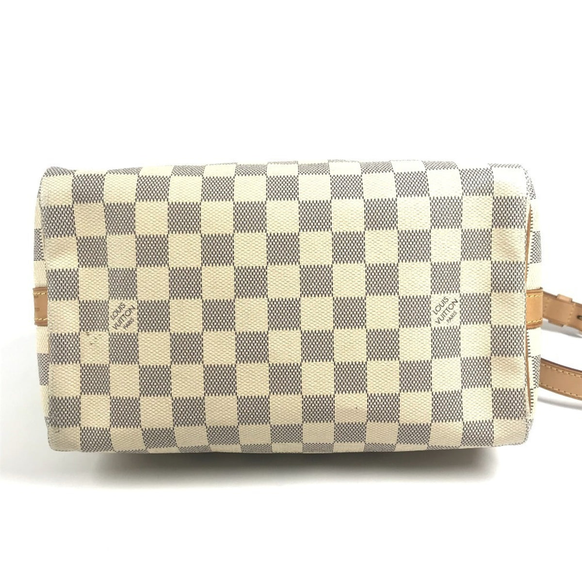 Louis Vuitton Damier Azur White Damier Azur Boston Bag Handbag Shoulder Bag (Pre-Owned)