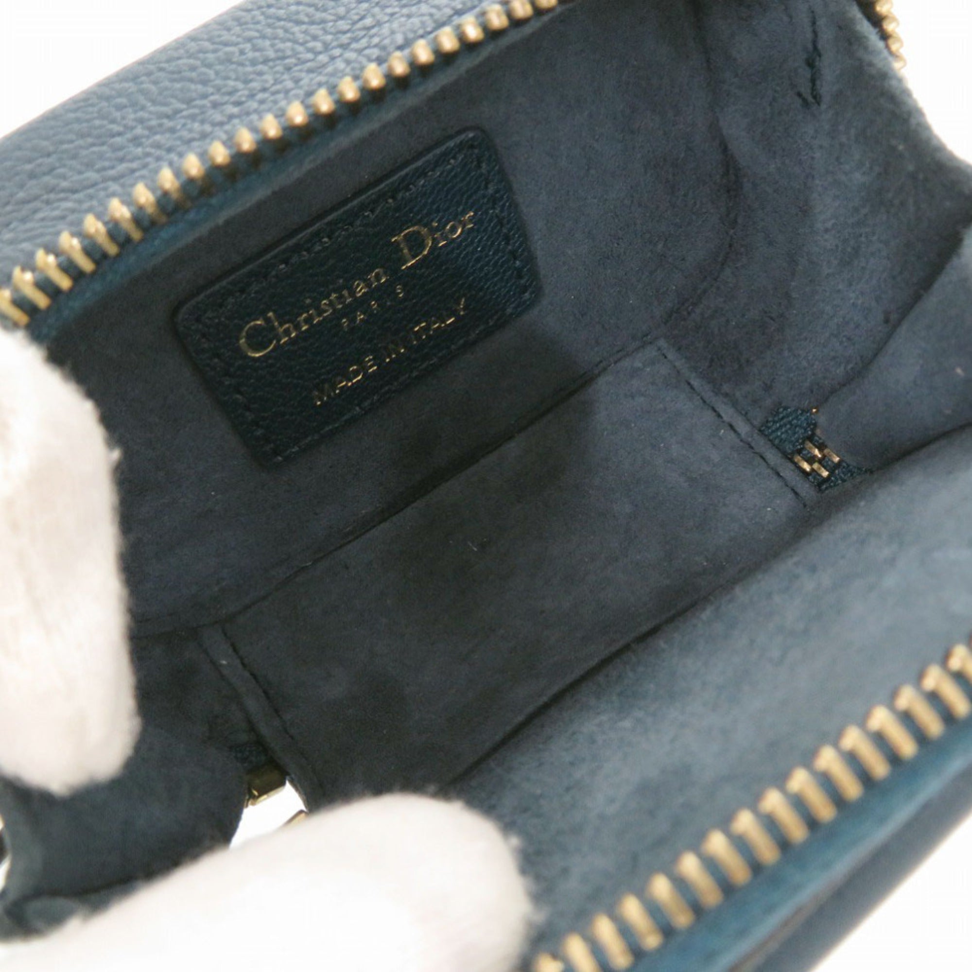 Christian Dior Blue Leather Shoulder Bag (Pre-Owned)