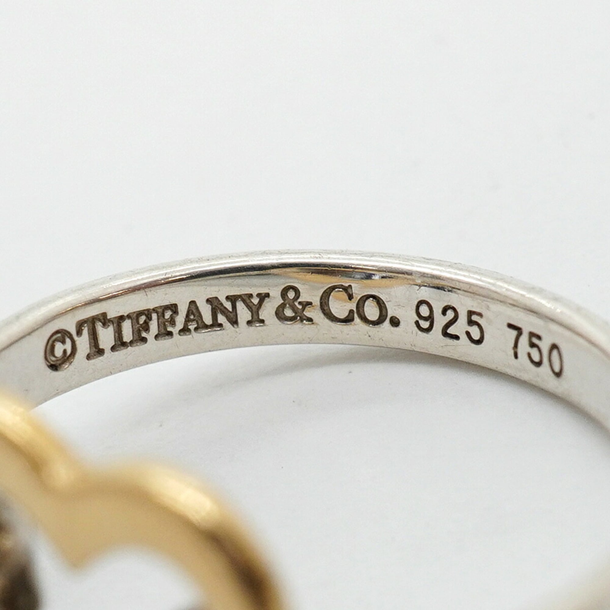 Tiffany Yellow Gold (18K) Silver 925 Band Ring (Pre-Owned)