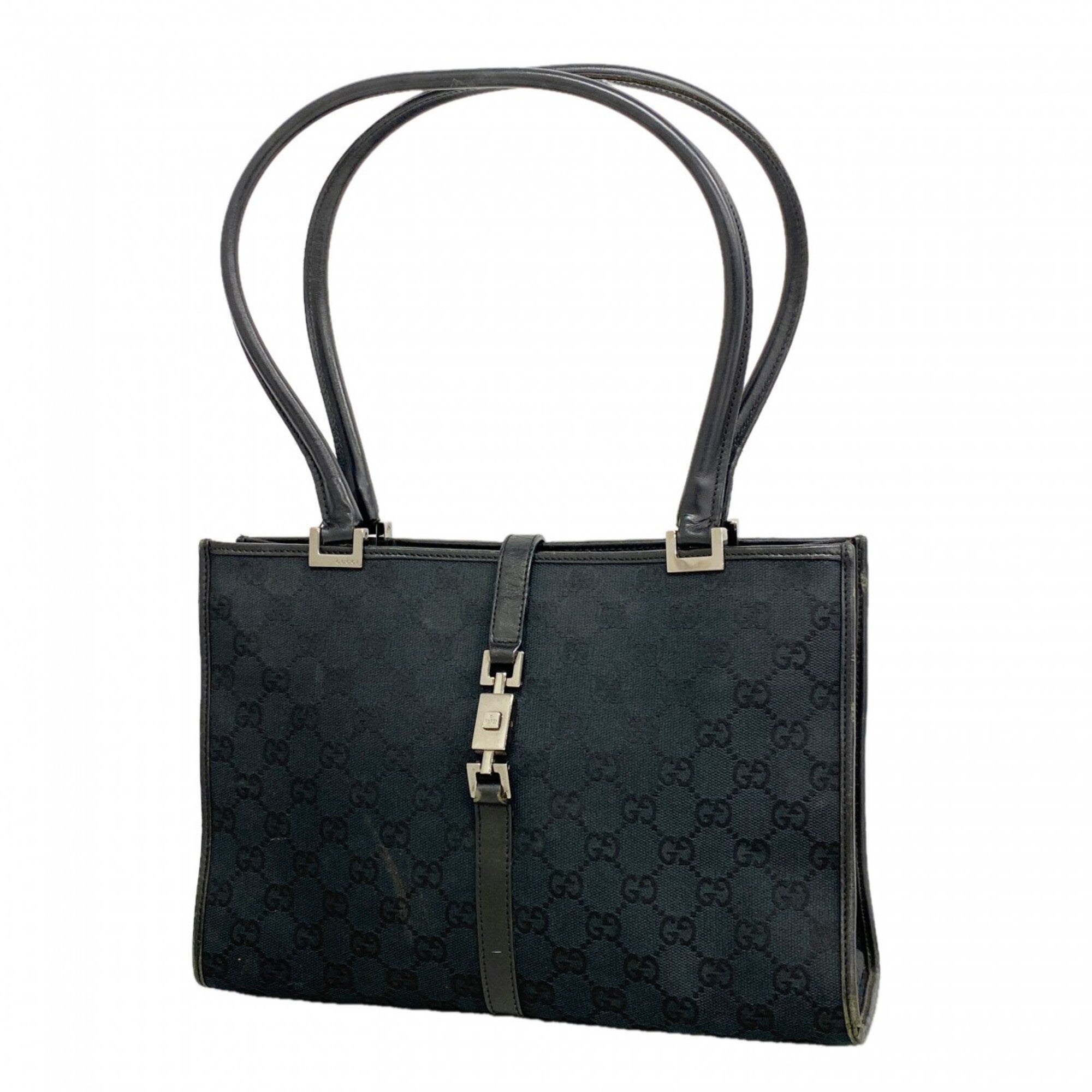Gucci Black Canvas Handbag (Pre-Owned)