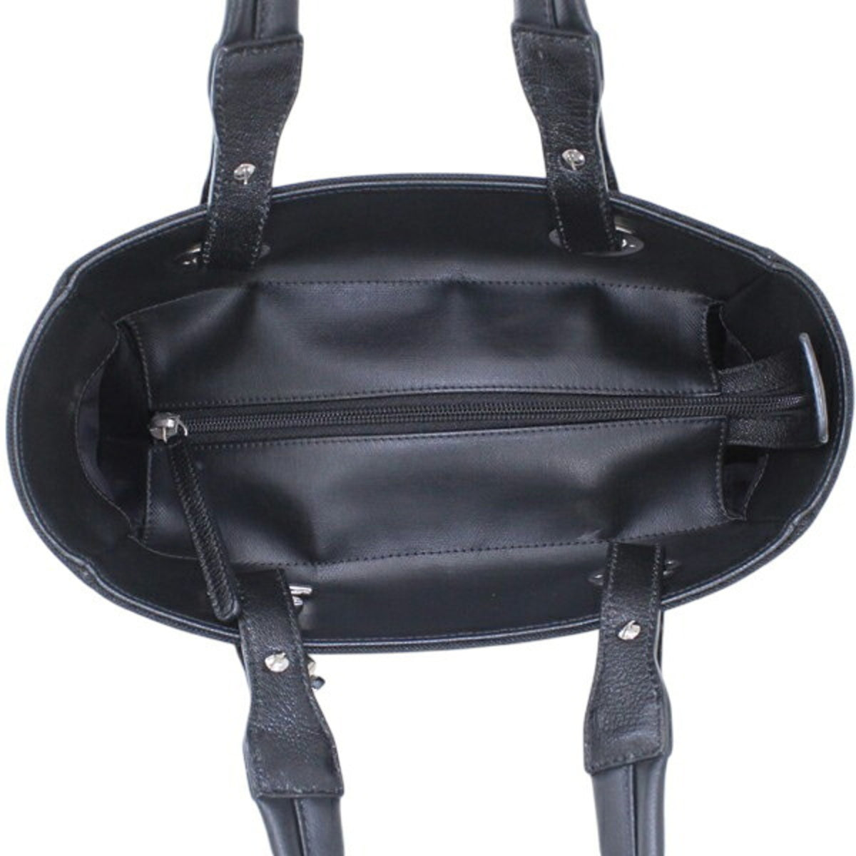 Chanel Paris Biarritz Black Pvc Leather Tote Bag (Pre-Owned)