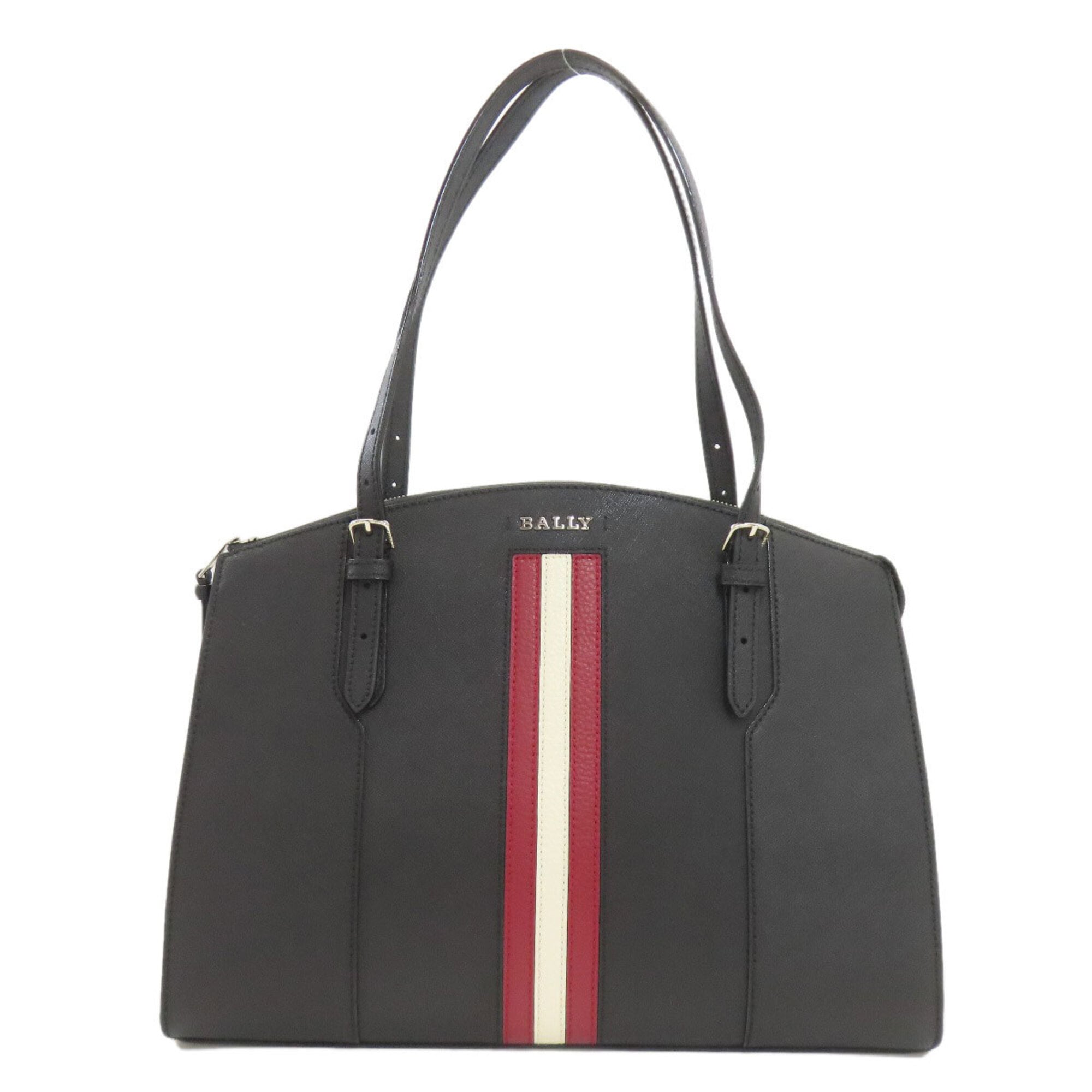 Bally Black Leather Tote Bag (Pre-Owned)