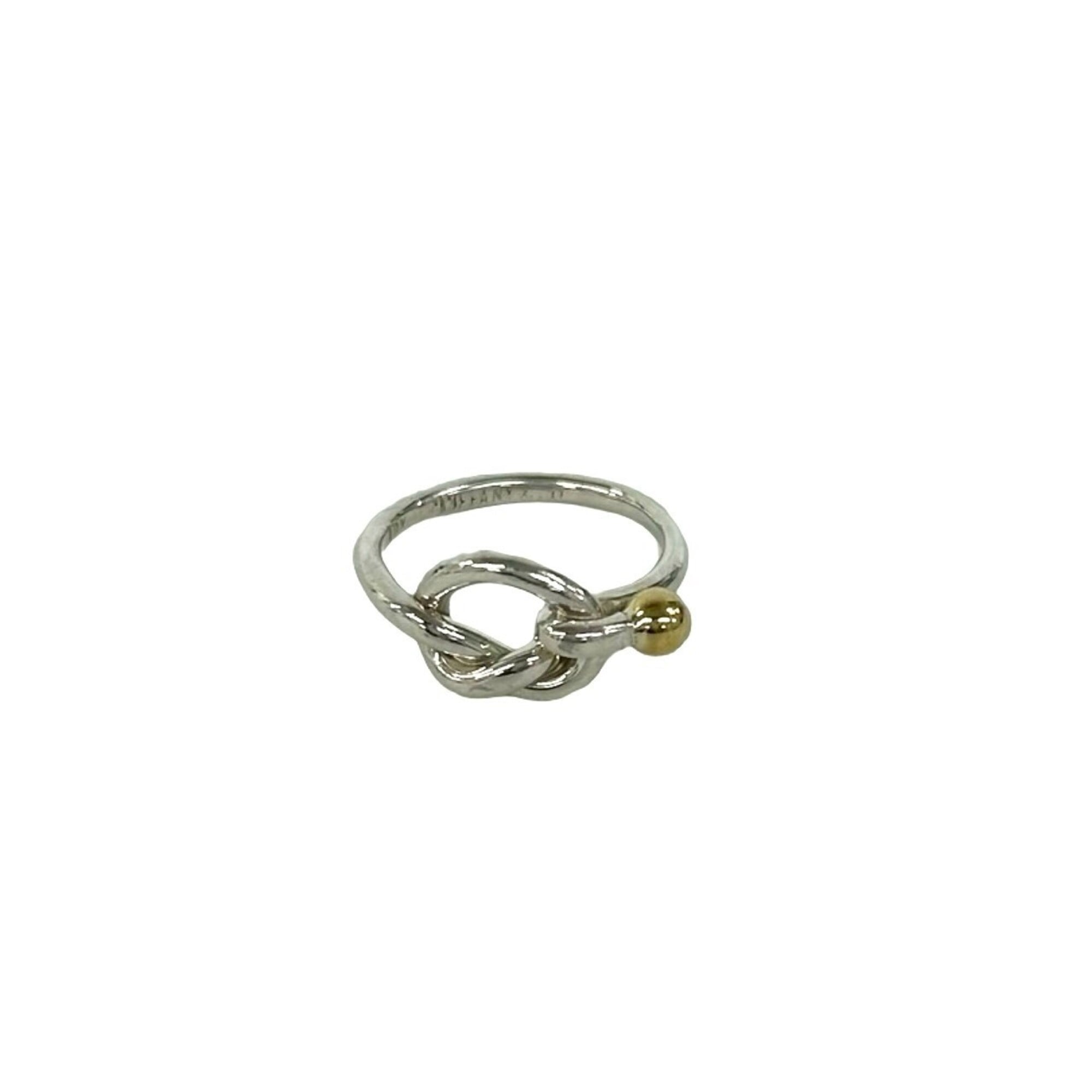 Tiffany Gold Silver Yellow Gold (18K) Silver 925 Band Ring (Pre-Owned)