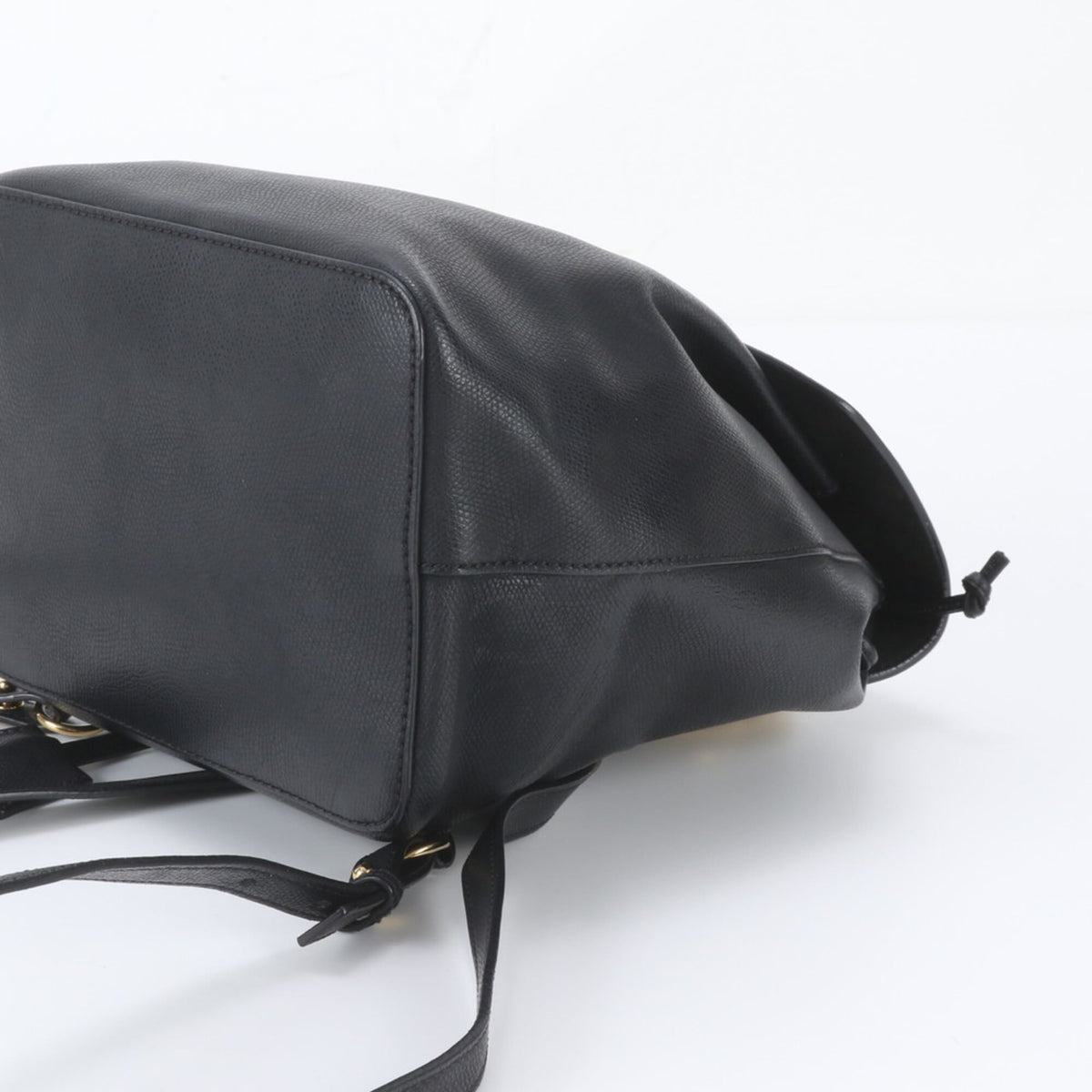 Fendi Black Leather Backpack Shoulder Bag (Pre-Owned)