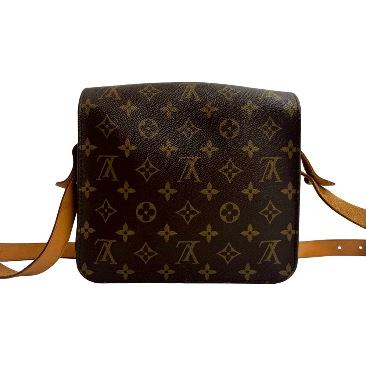 Louis Vuitton Brown Leather Pvc Shoulder Bag (Pre-Owned)