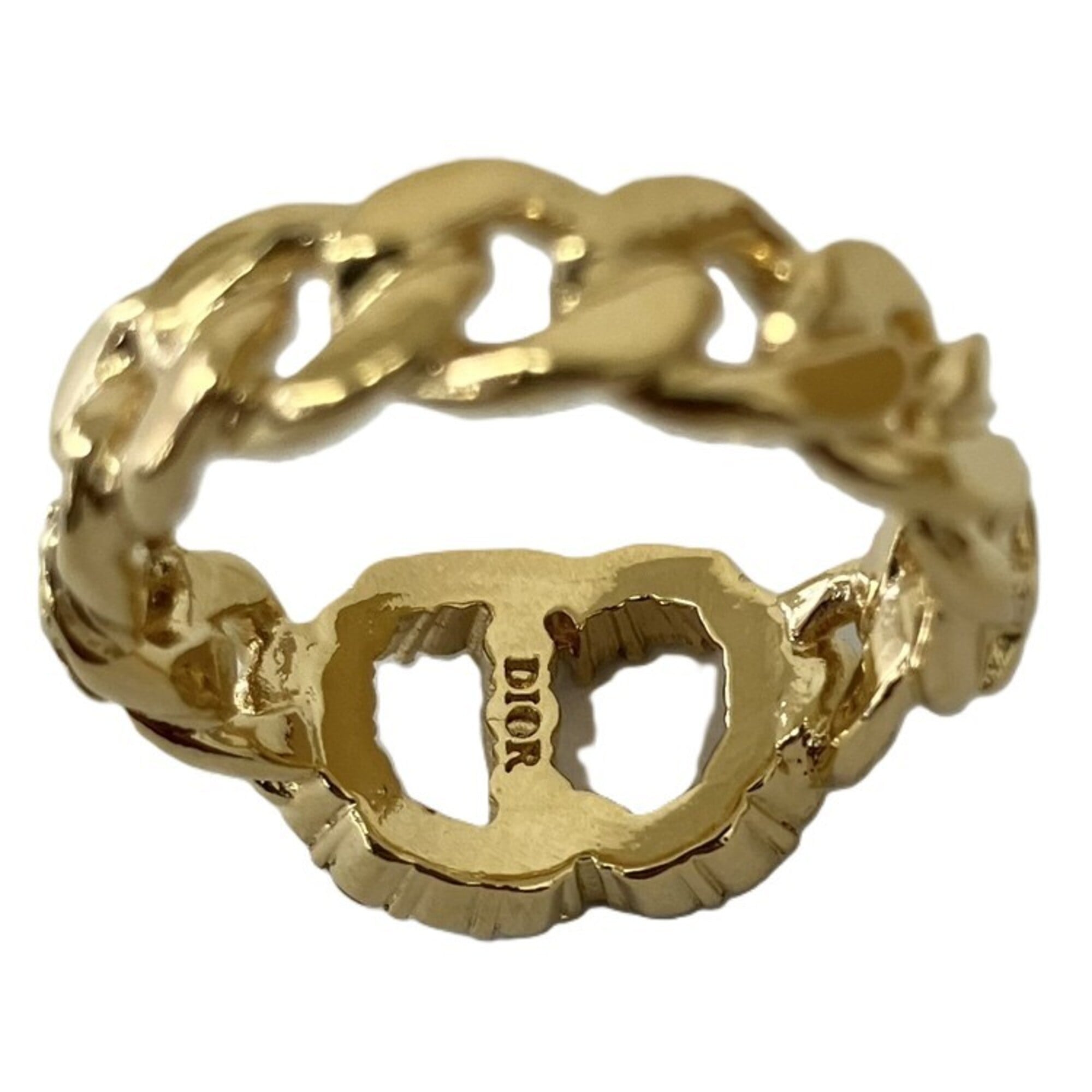 Christian Dior Yellow Gold Band Ring (Pre-Owned)