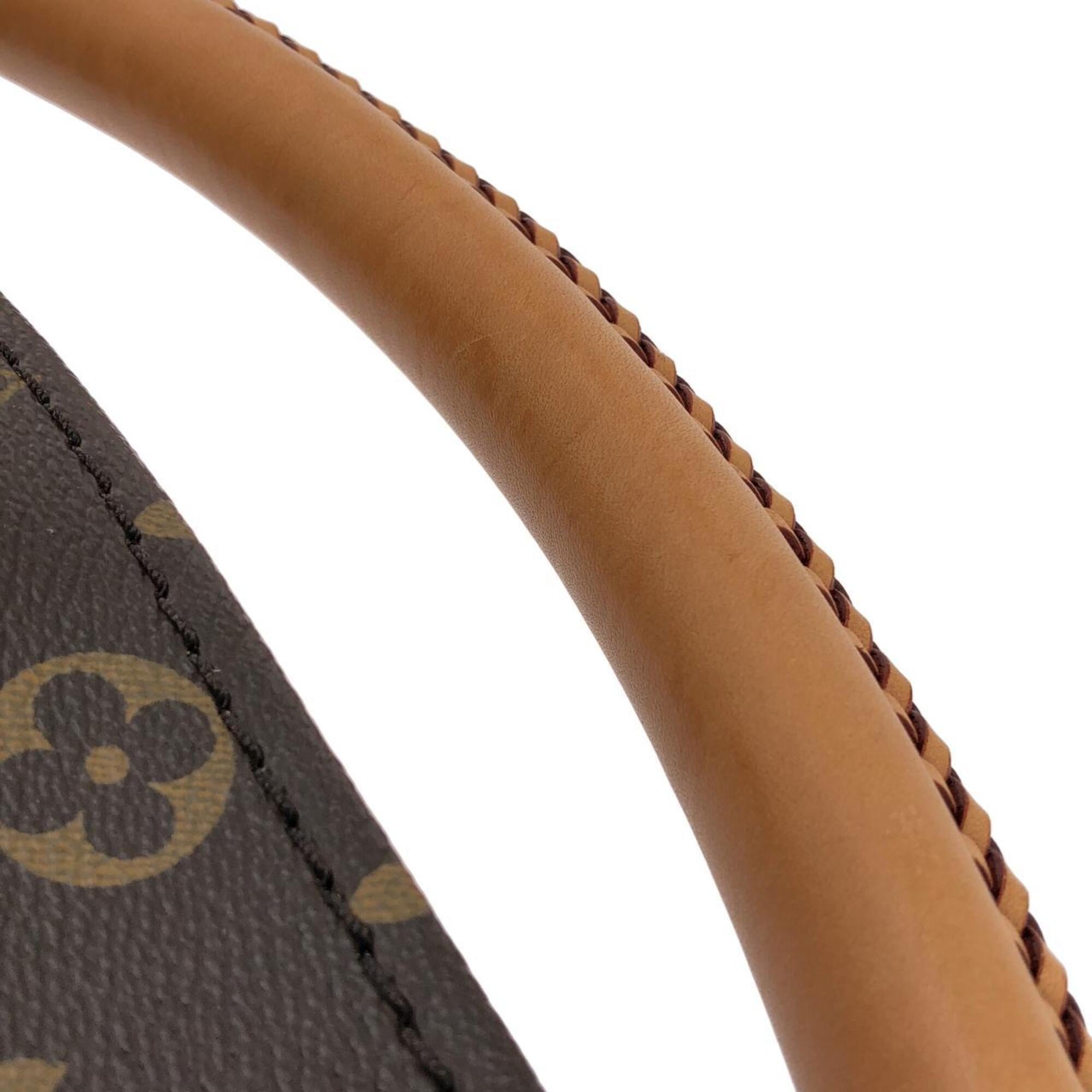 Louis Vuitton Marron Coated Canvas Shoulder Bag (Pre-Owned)