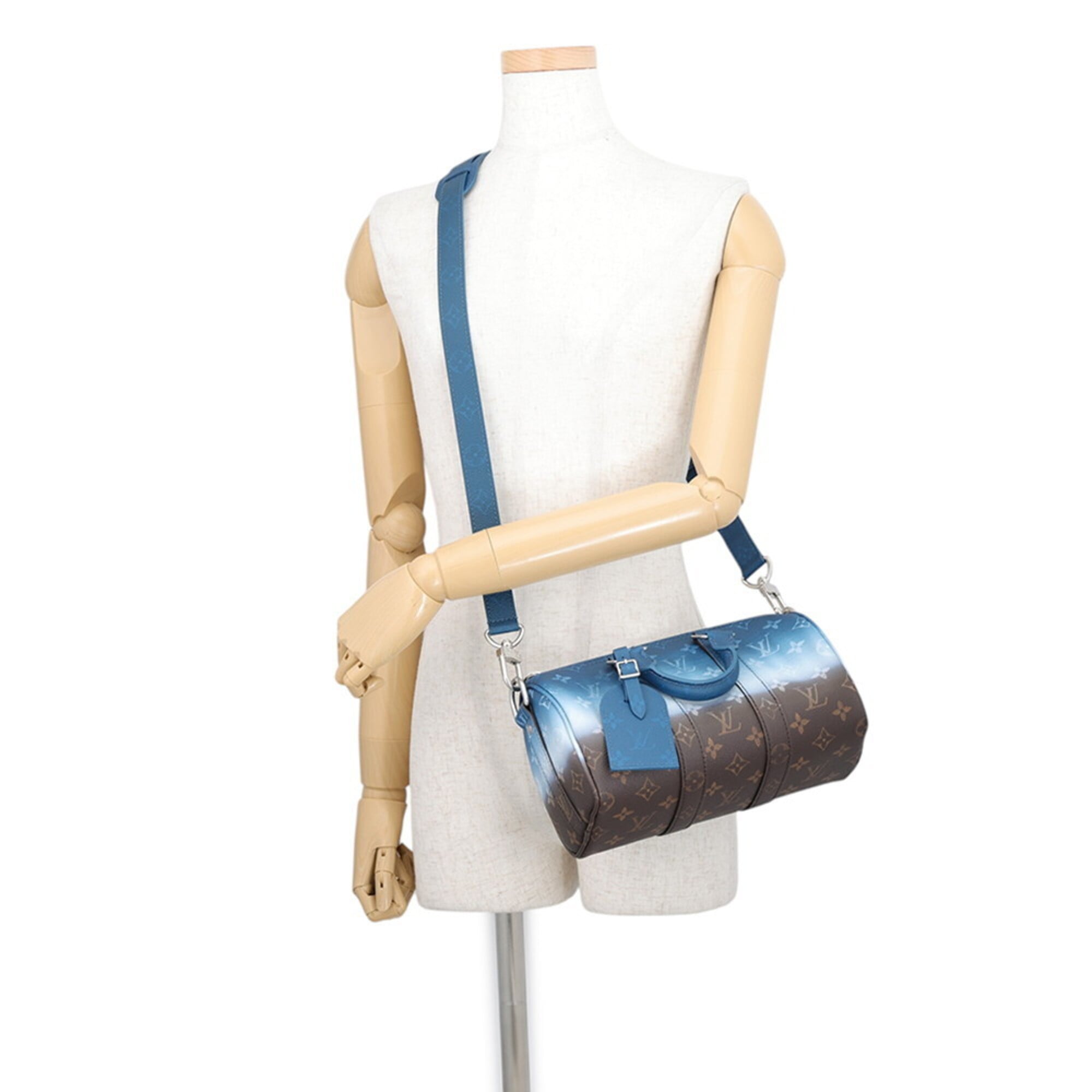 Louis Vuitton Monogram Blue Monogram Handbag Shoulder Bag (Pre-Owned)