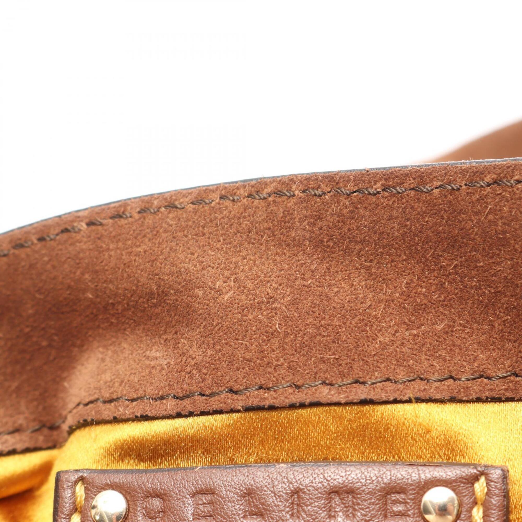 Celine Brown Suede Handbag Shoulder Bag (Pre-Owned)