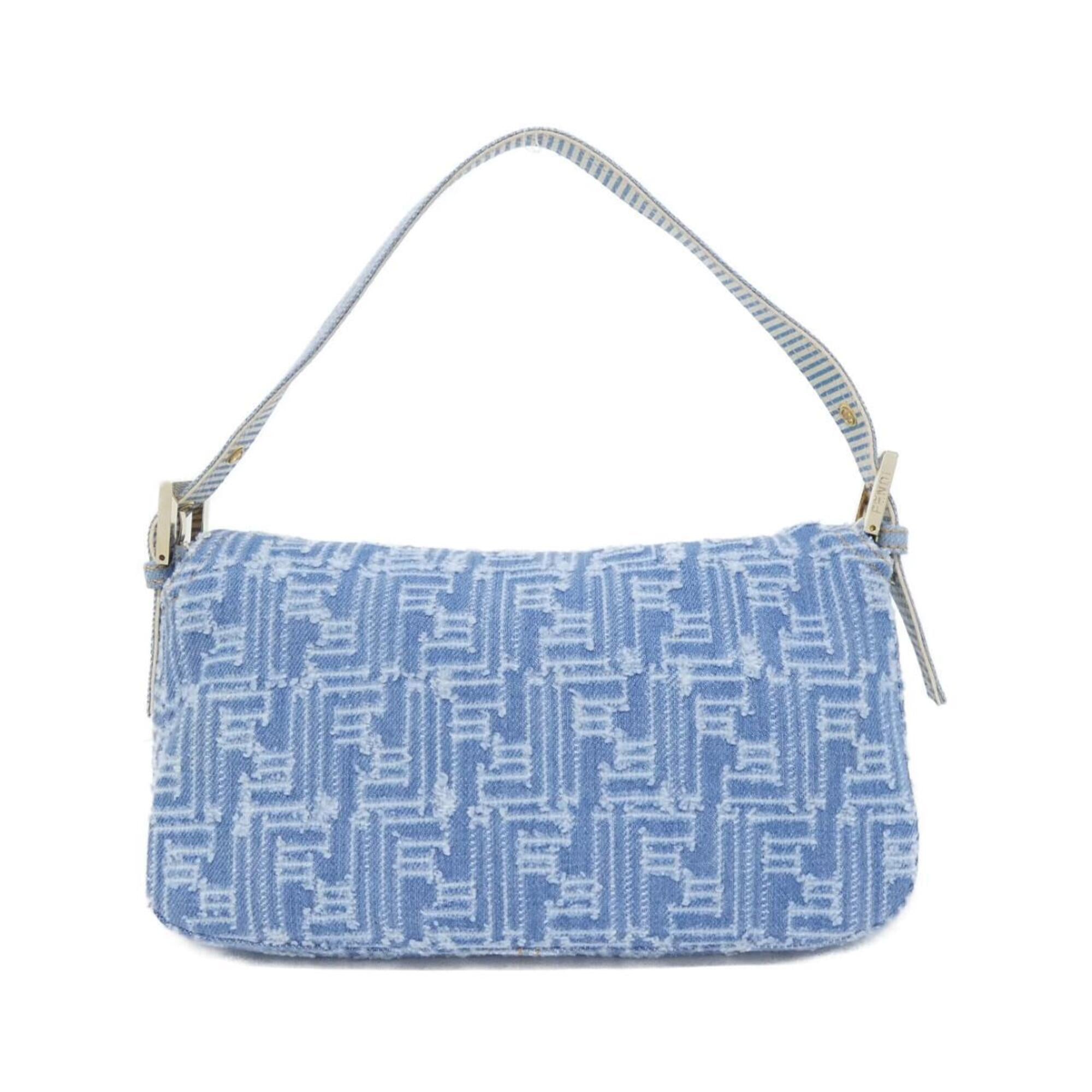 Fendi Blue Denim Shoulder Bag (Pre-Owned)