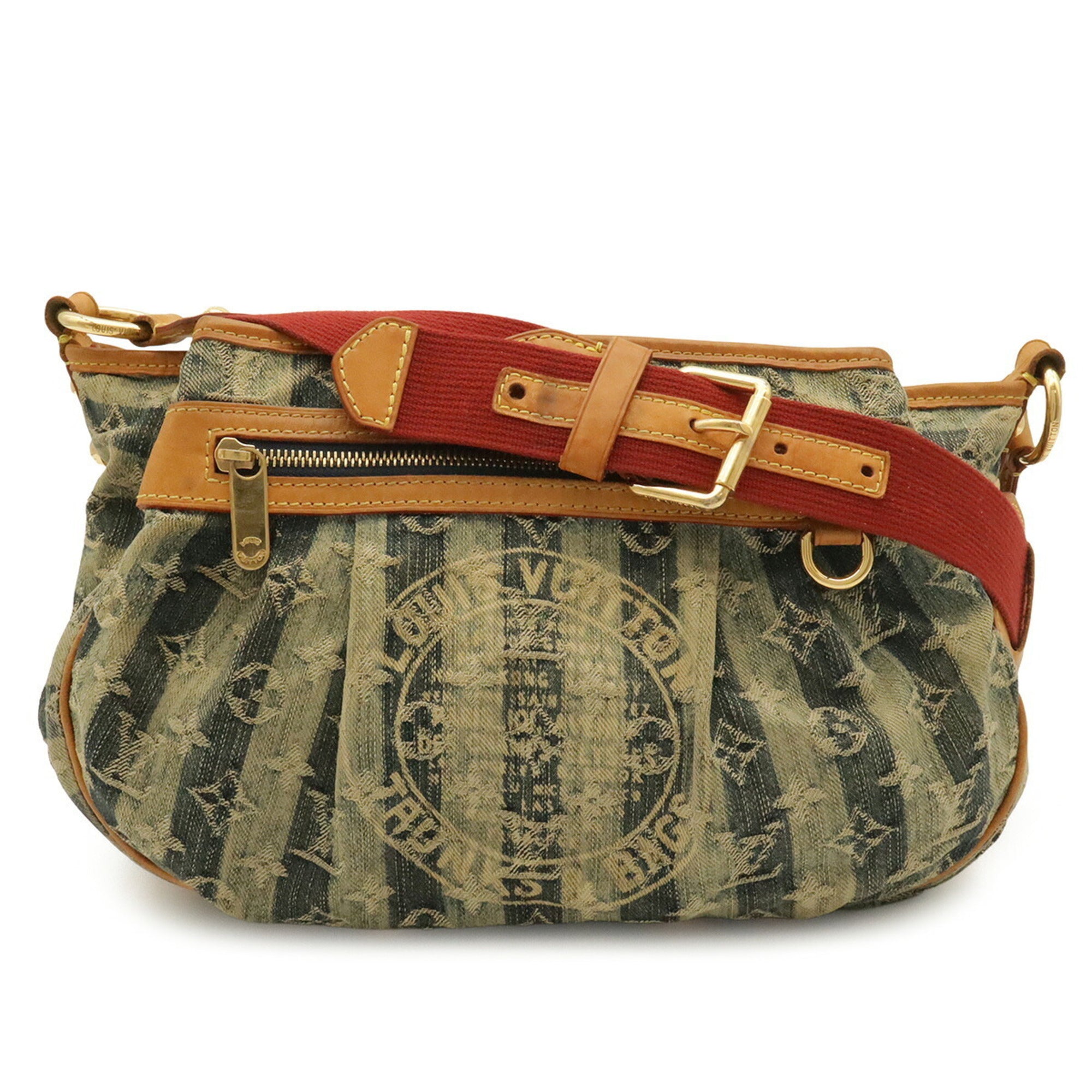Louis Vuitton Blue Monogram Monogram Denim Shoulder Bag (Pre-Owned)