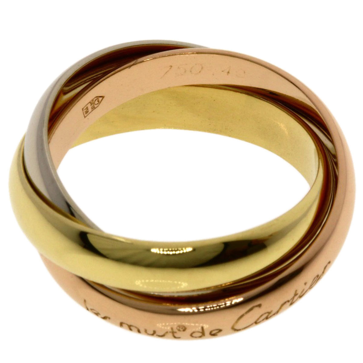 Cartier Trinity Yellow Gold (18K) Pink Gold (18K) White Gold (18K) Band Ring (Pre-Owned)