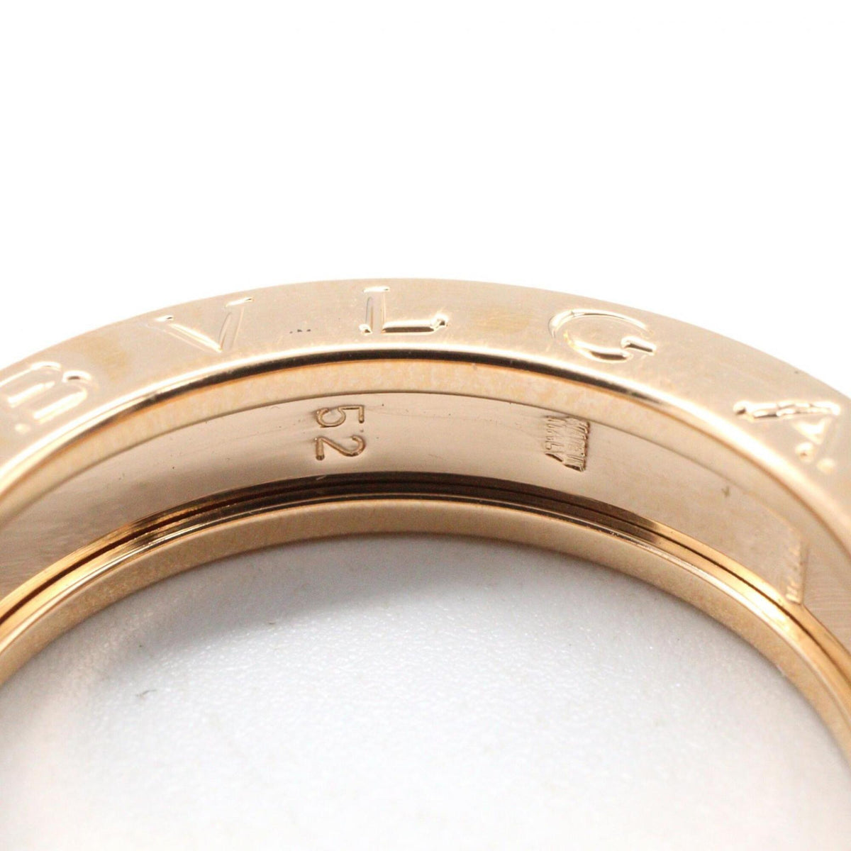 Bvlgari Gold Pink Gold (18K) Band Ring (Pre-Owned)