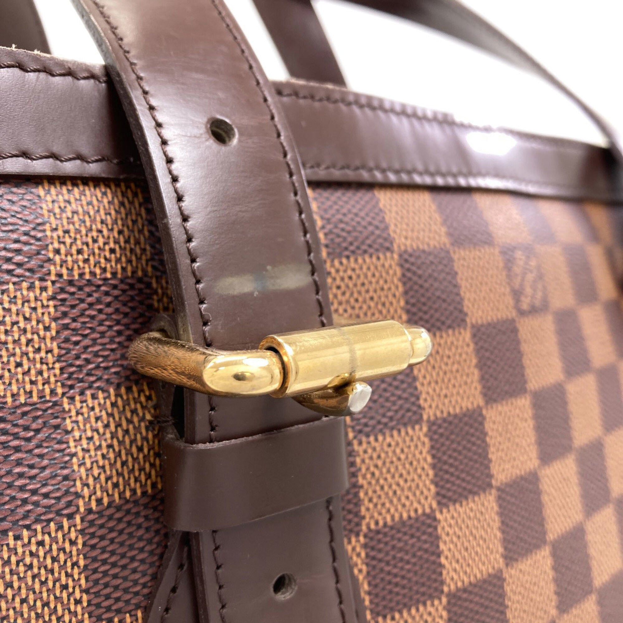 Louis Vuitton Damier Damier Canvas Ebene Damier Canvas Tote Bag (Pre-Owned)