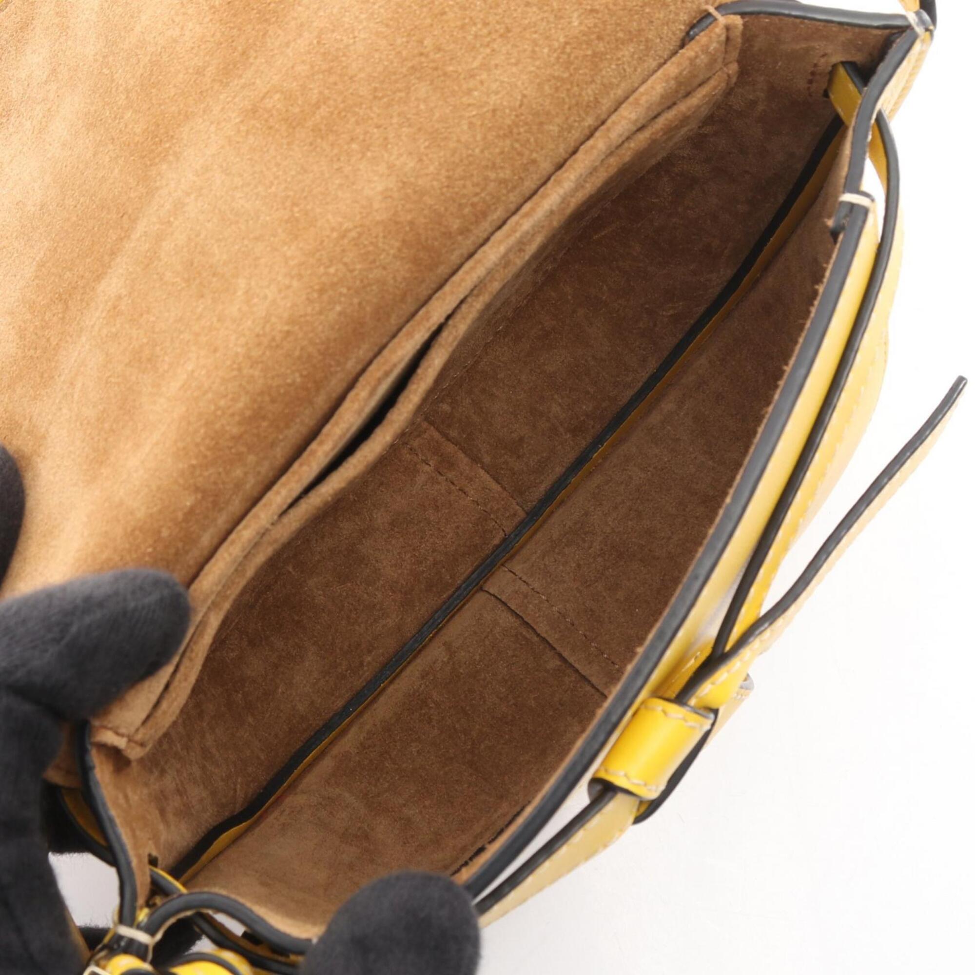 Loewe Yellow Leather Fanny Pack Handbag Sling Bag (Pre-Owned)