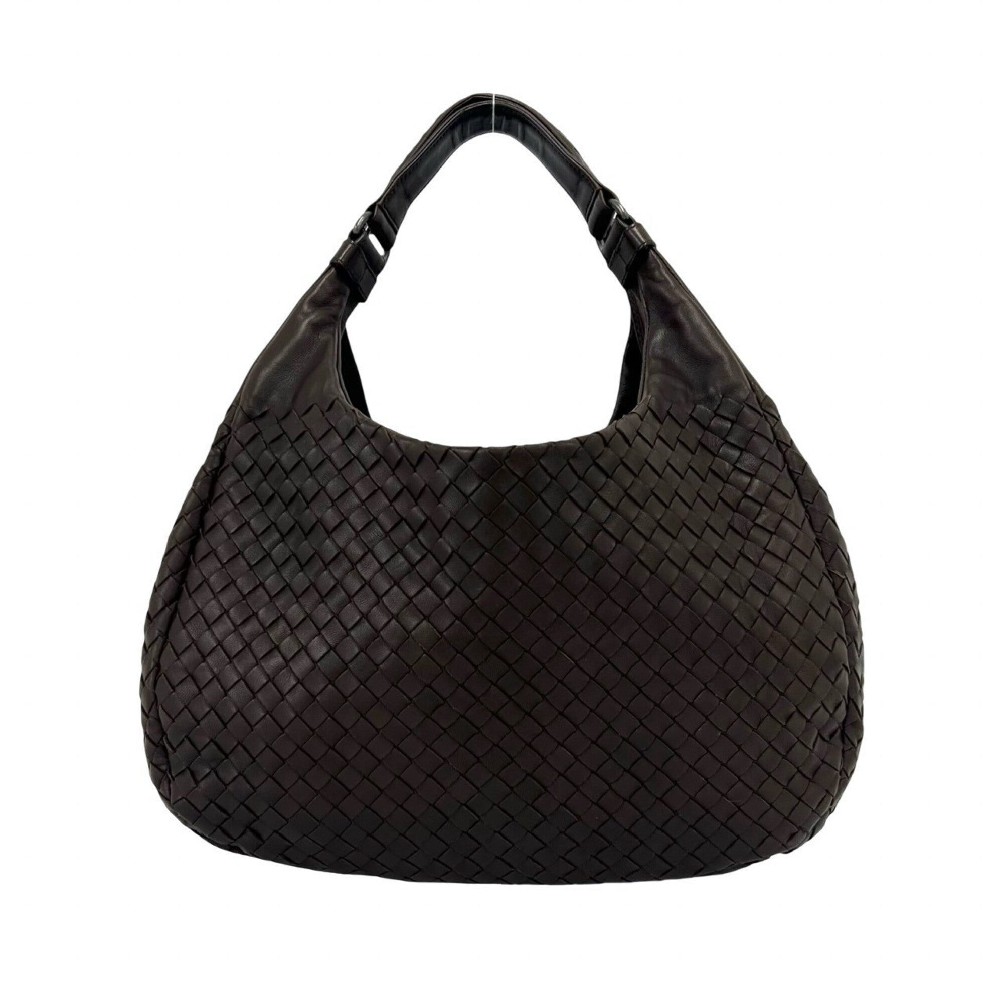 Bottega Veneta Brown Leather Handbag Shoulder Bag (Pre-Owned)