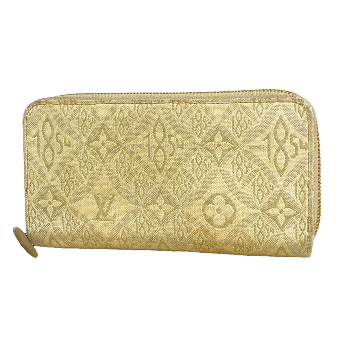 Louis Vuitton Gray White Long Wallet (Bi-Fold) (Pre-Owned)