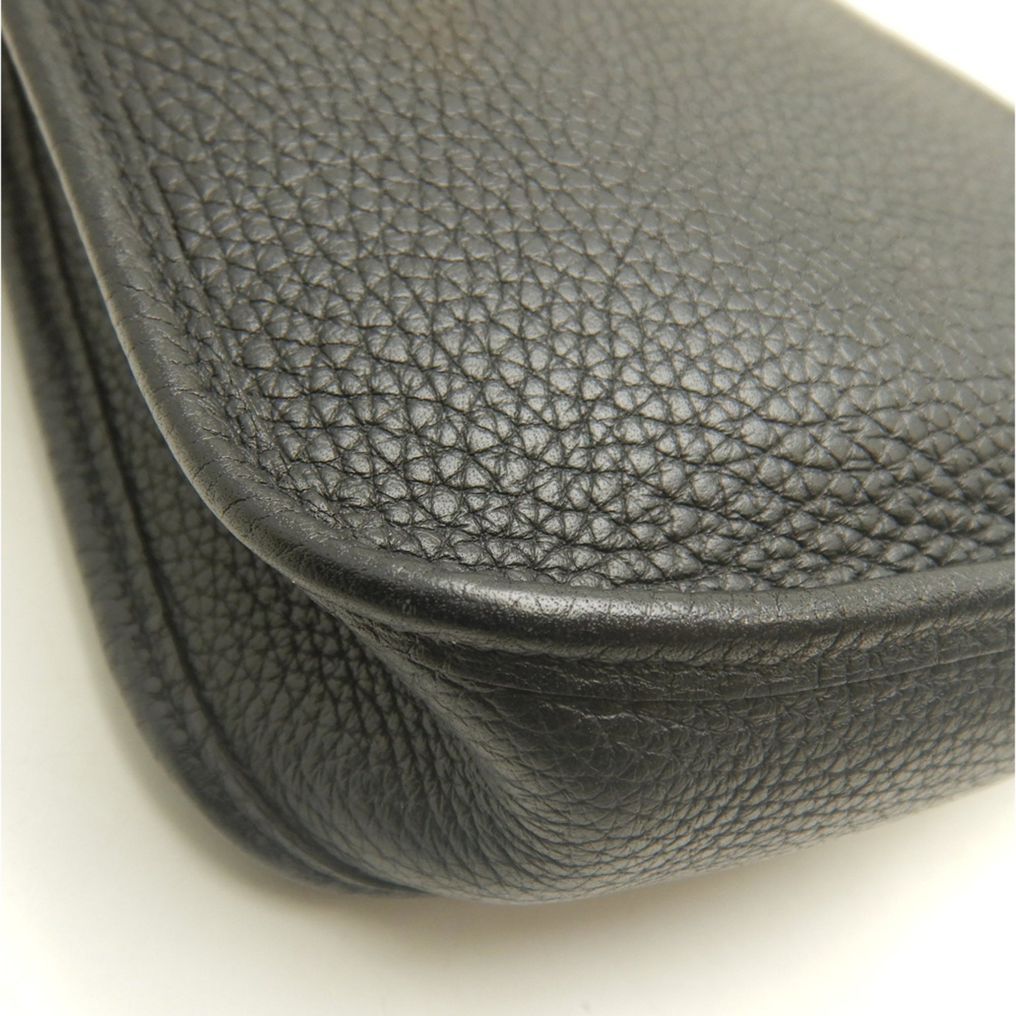 Hermes Evelyne Brown Taurillon Clemence Leather Shoulder Bag (Pre-Owned)