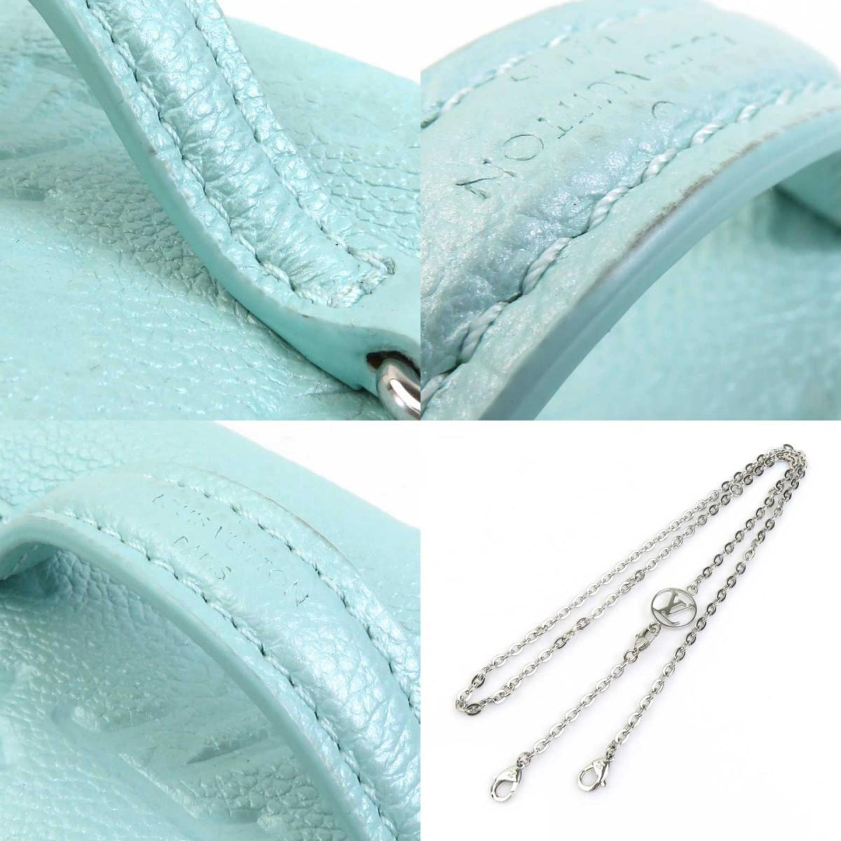 Louis Vuitton Light Blue Monogram Empreinte Handbag Shoulder Bag (Pre-Owned)