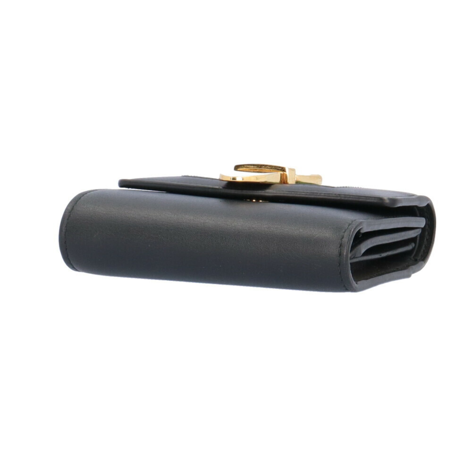 Gucci Black Leather Wallet (Tri-Fold) (Pre-Owned)