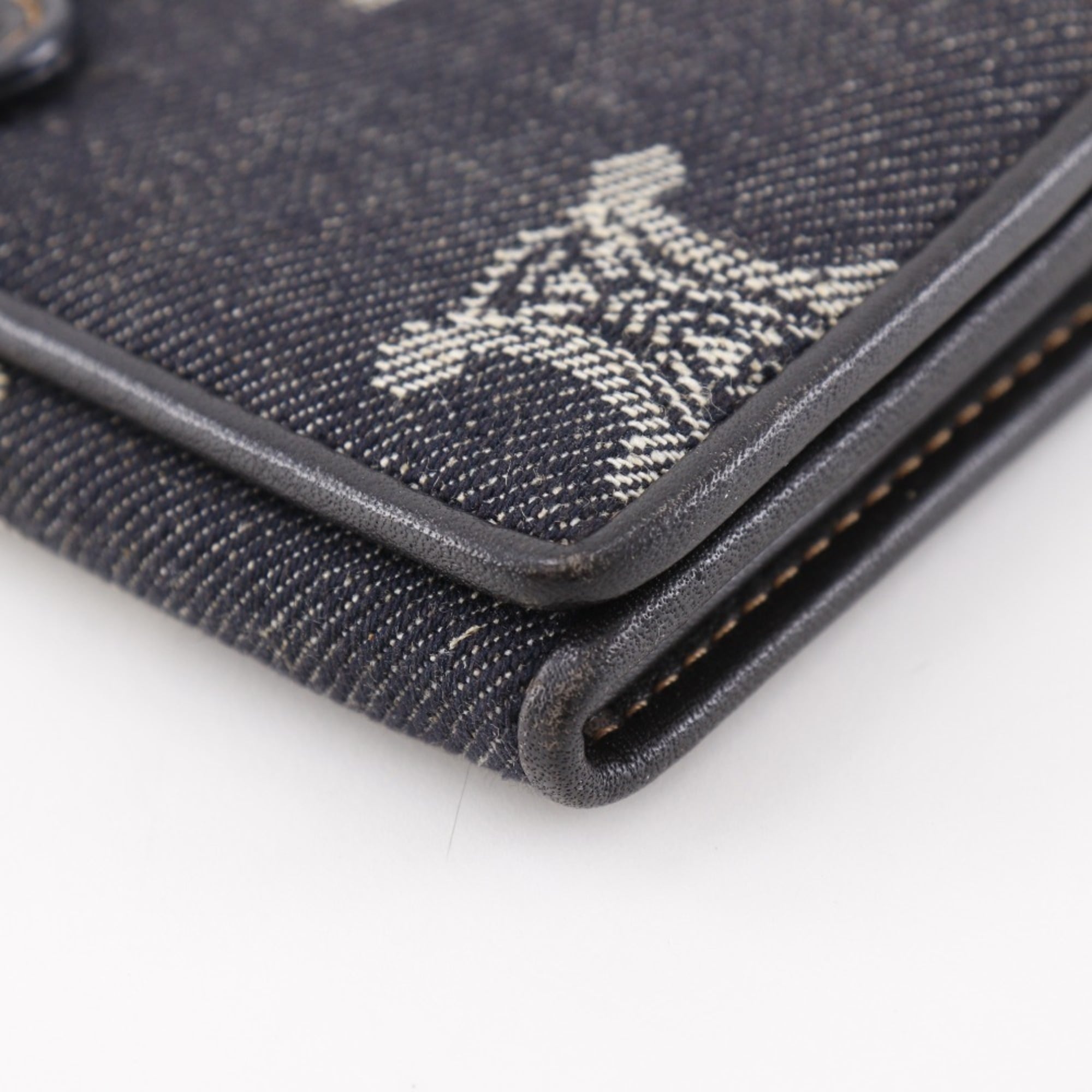 Celine Navy Denim Long Wallet (Bi-Fold) (Pre-Owned)