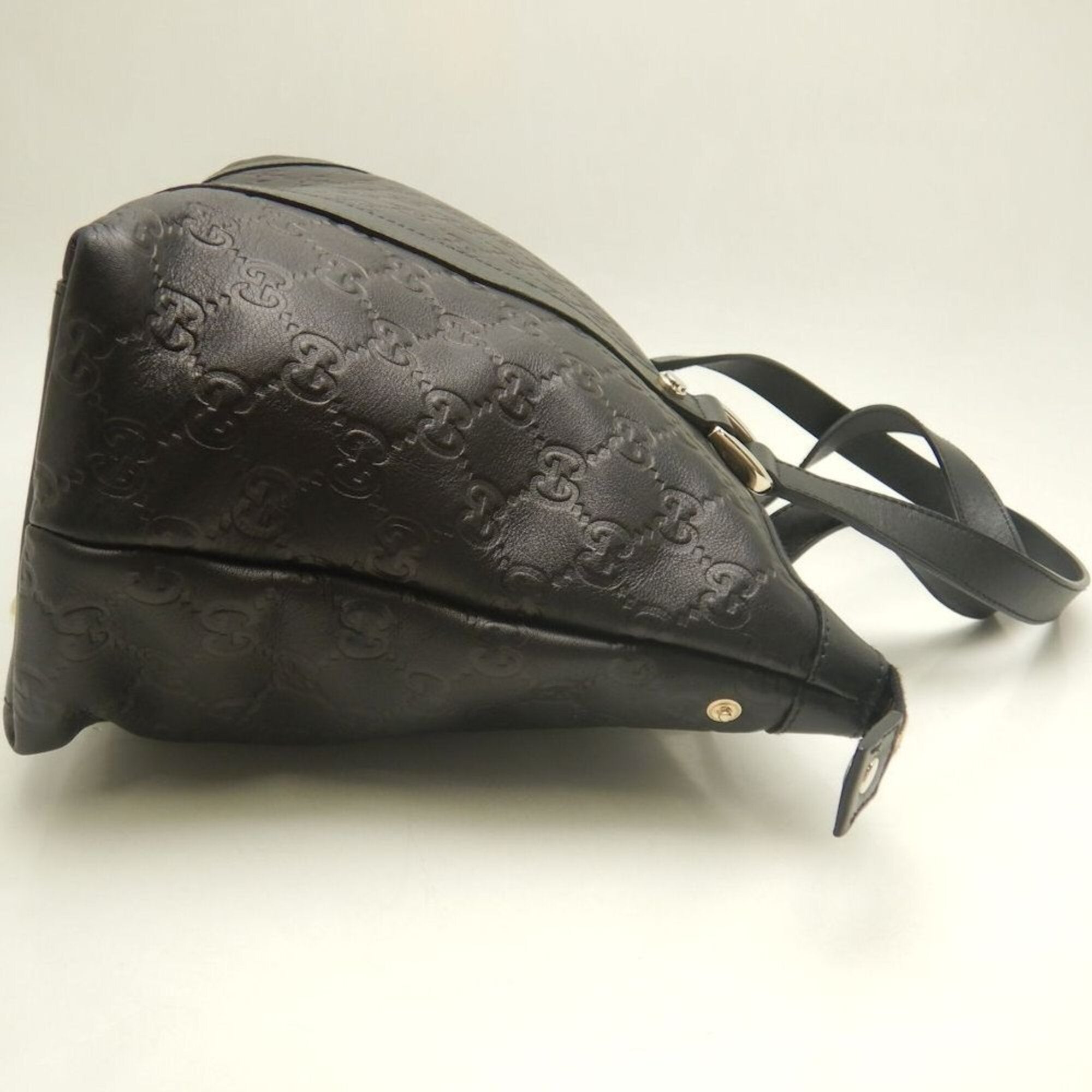 Gucci Black Leather Tote Bag (Pre-Owned)