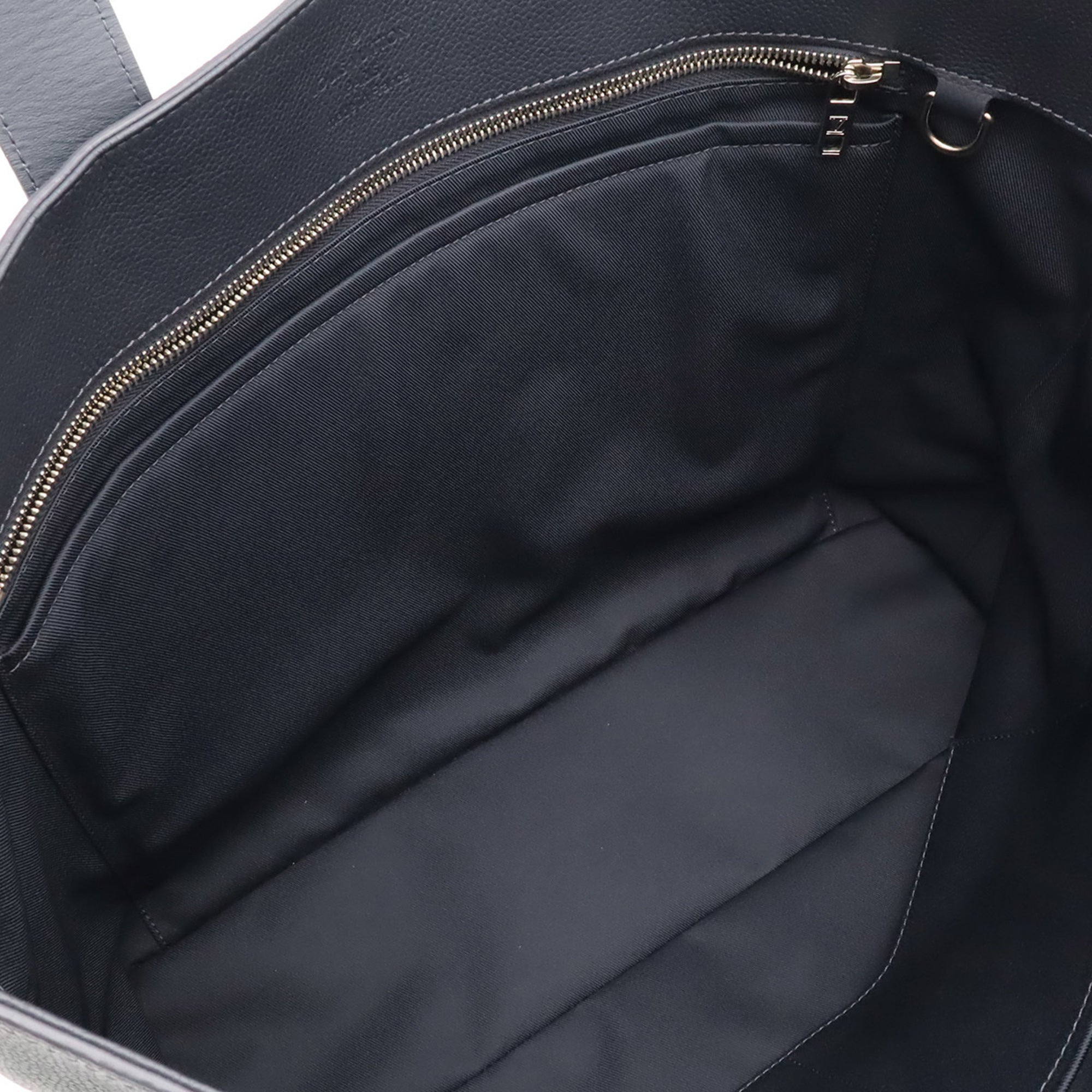 Louis Vuitton Blue Leather Shoulder Bag Tote Bag (Pre-Owned)