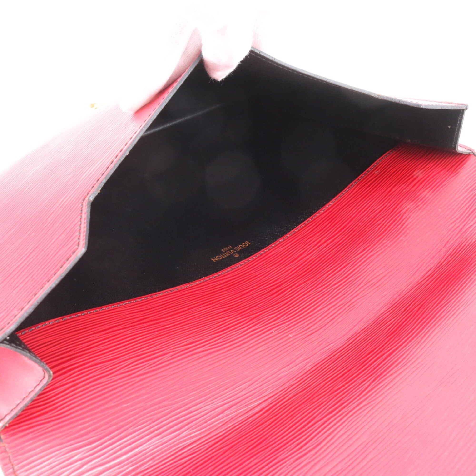 Louis Vuitton Castilian Red Leather Clutch Bag (Pre-Owned)